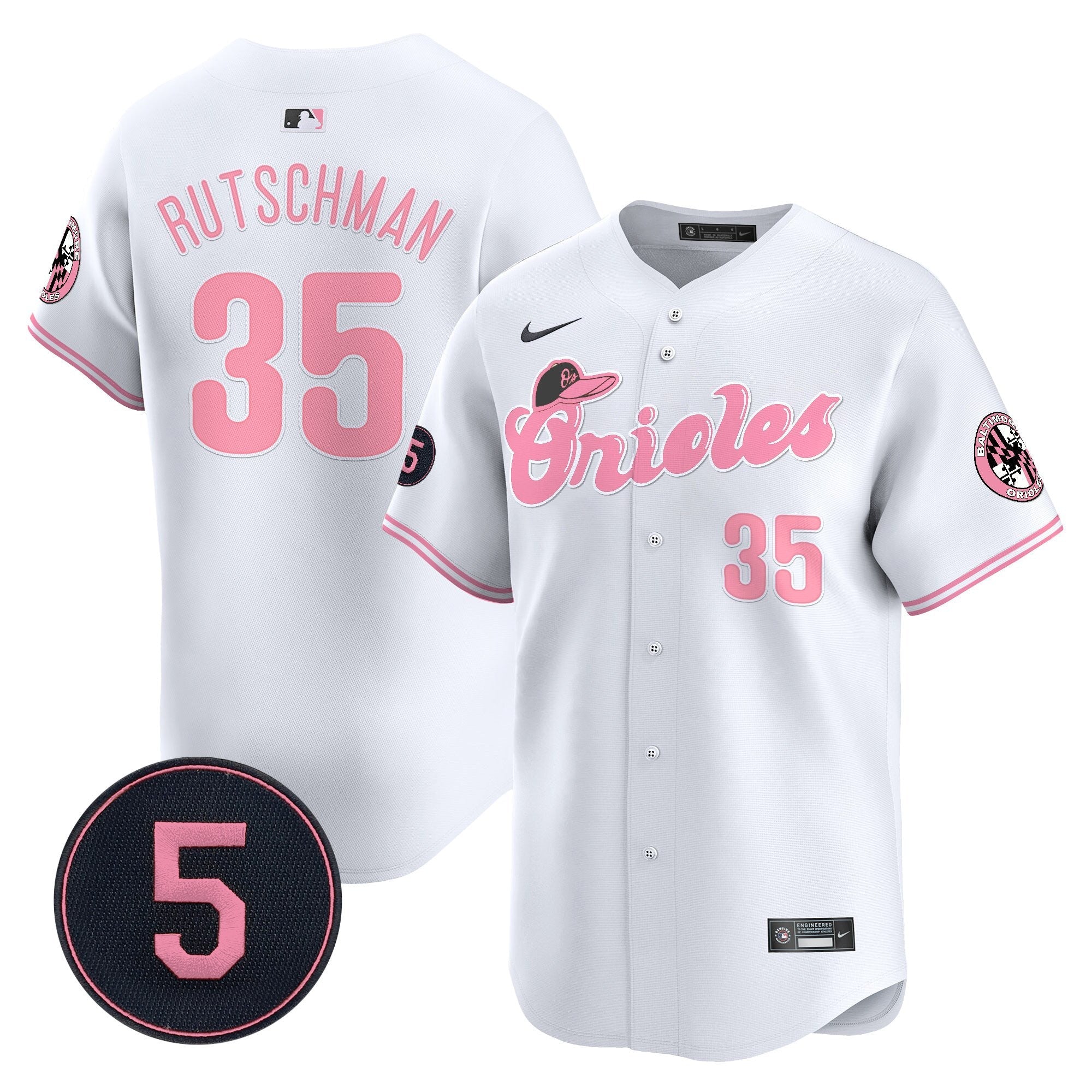 Unisex Baltimore Pastel Style Robinson Patch Vapor Premier Limited Jersey
