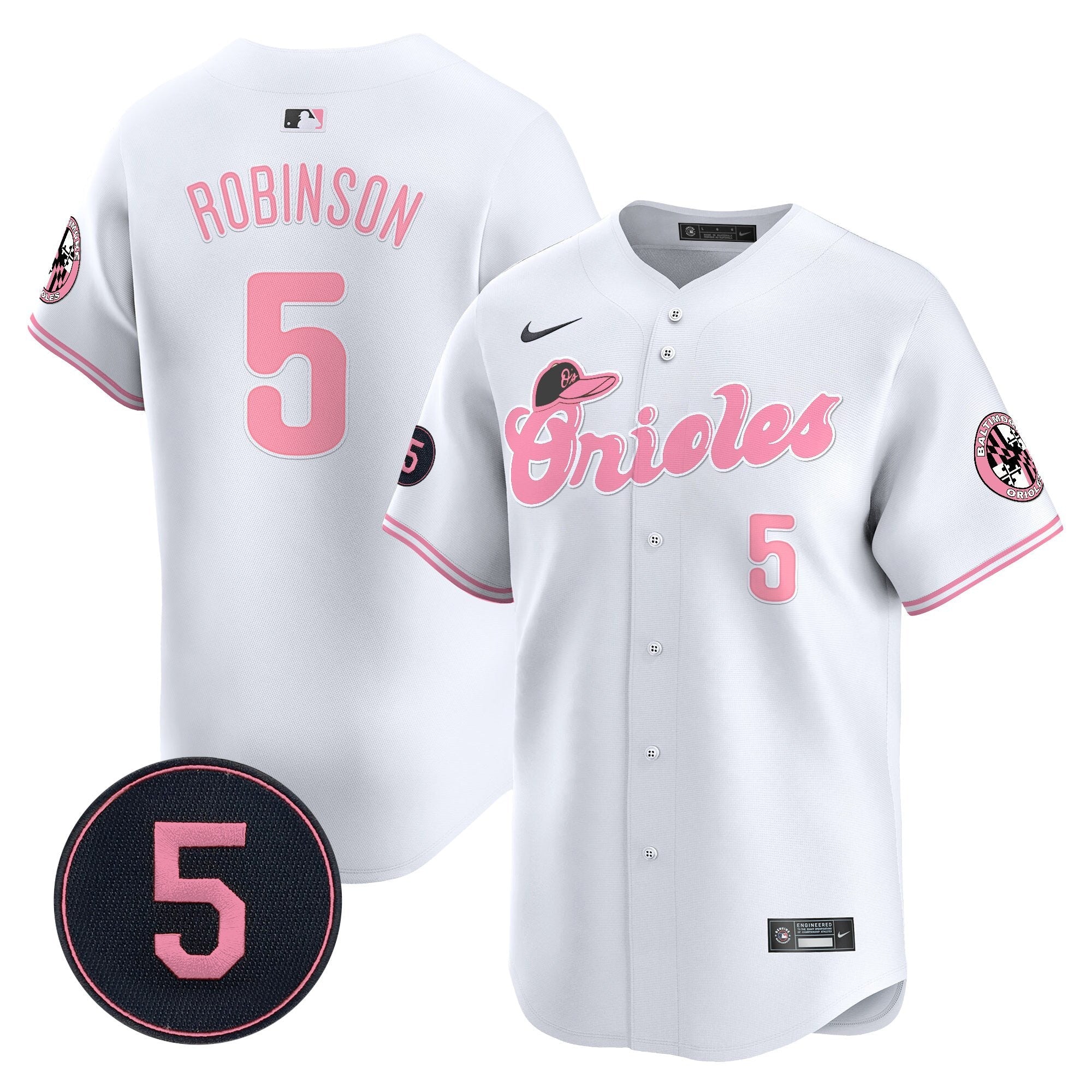 Unisex Baltimore Pastel Style Robinson Patch Vapor Premier Limited Jersey