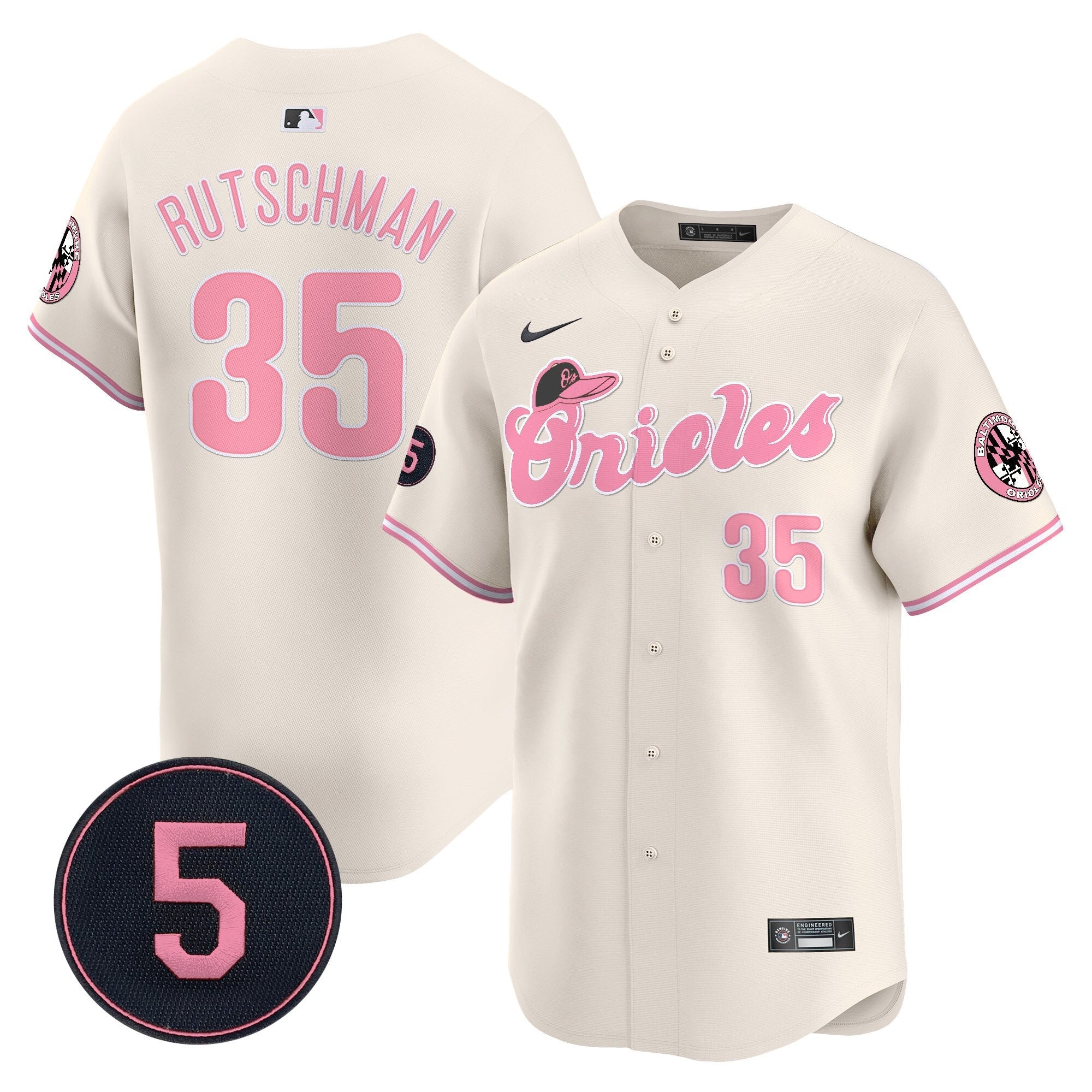 Unisex Baltimore Pastel Style Robinson Patch Vapor Premier Limited Jersey