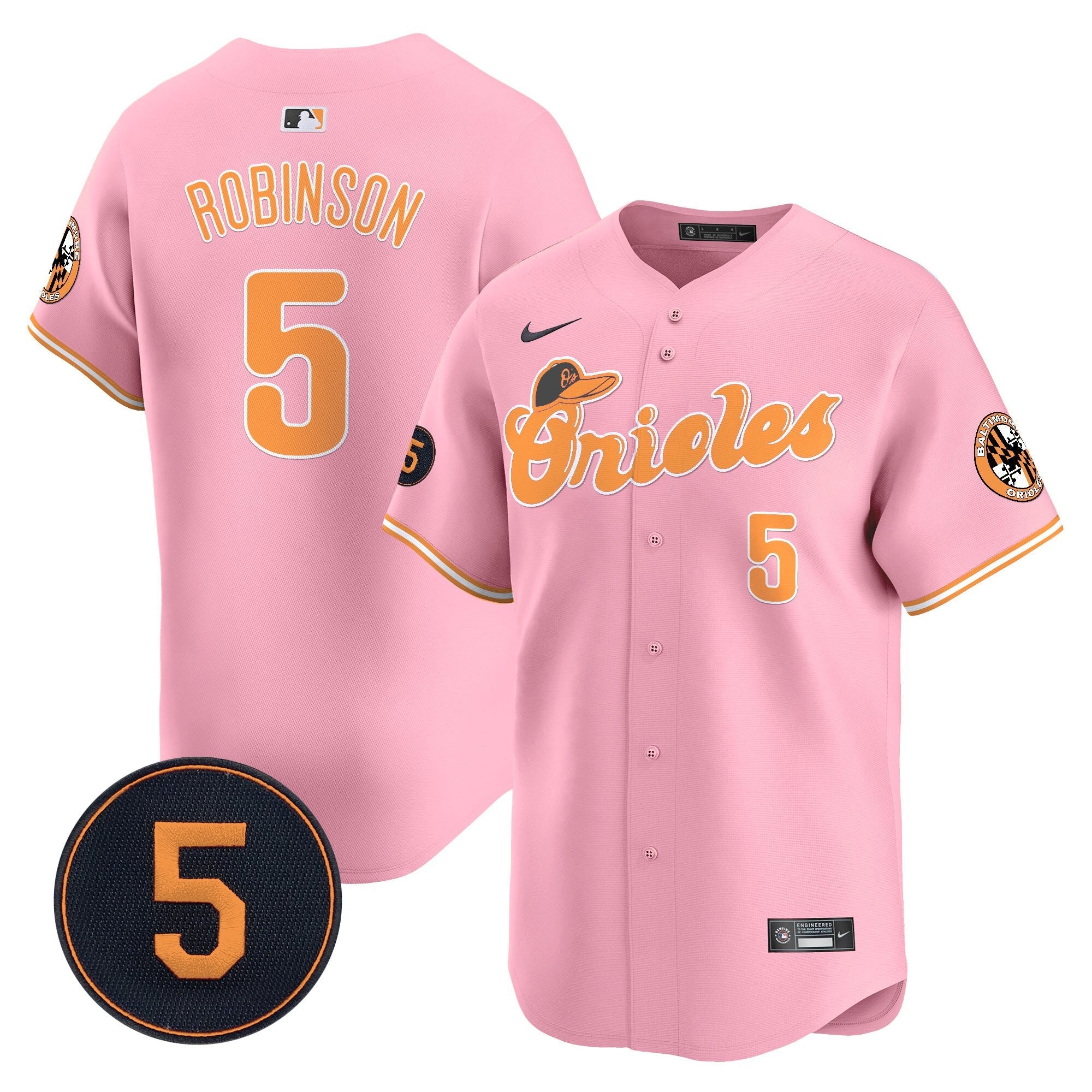 Unisex Baltimore Pastel Style Robinson Patch Vapor Premier Limited Jersey