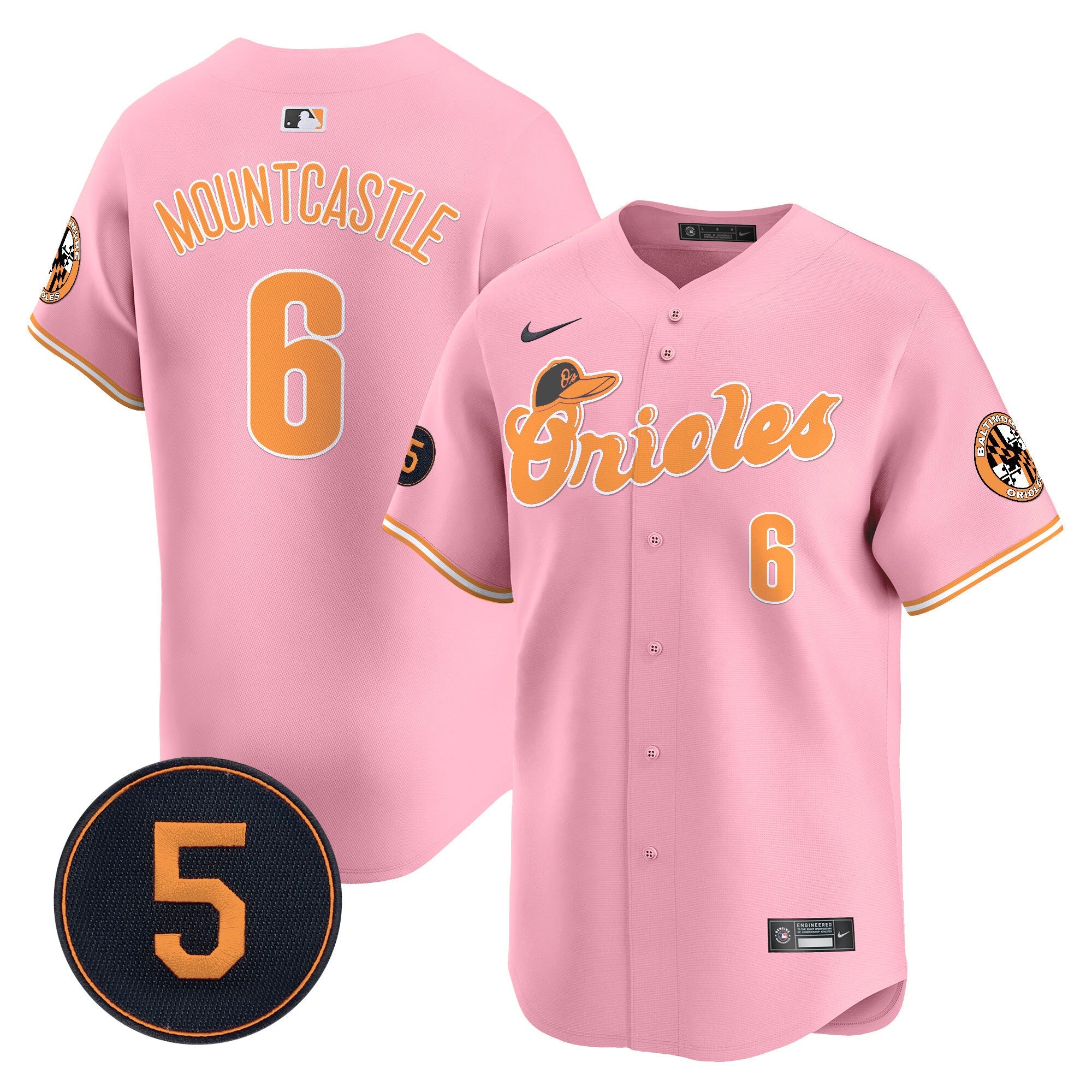 Unisex Baltimore Pastel Style Robinson Patch Vapor Premier Limited Jersey