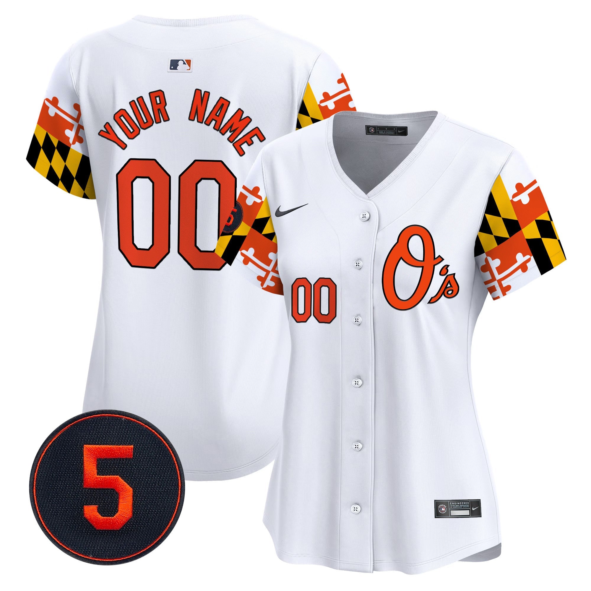 Baltimore Robinson Patch Vapor Premier Limited Custom Jersey V5