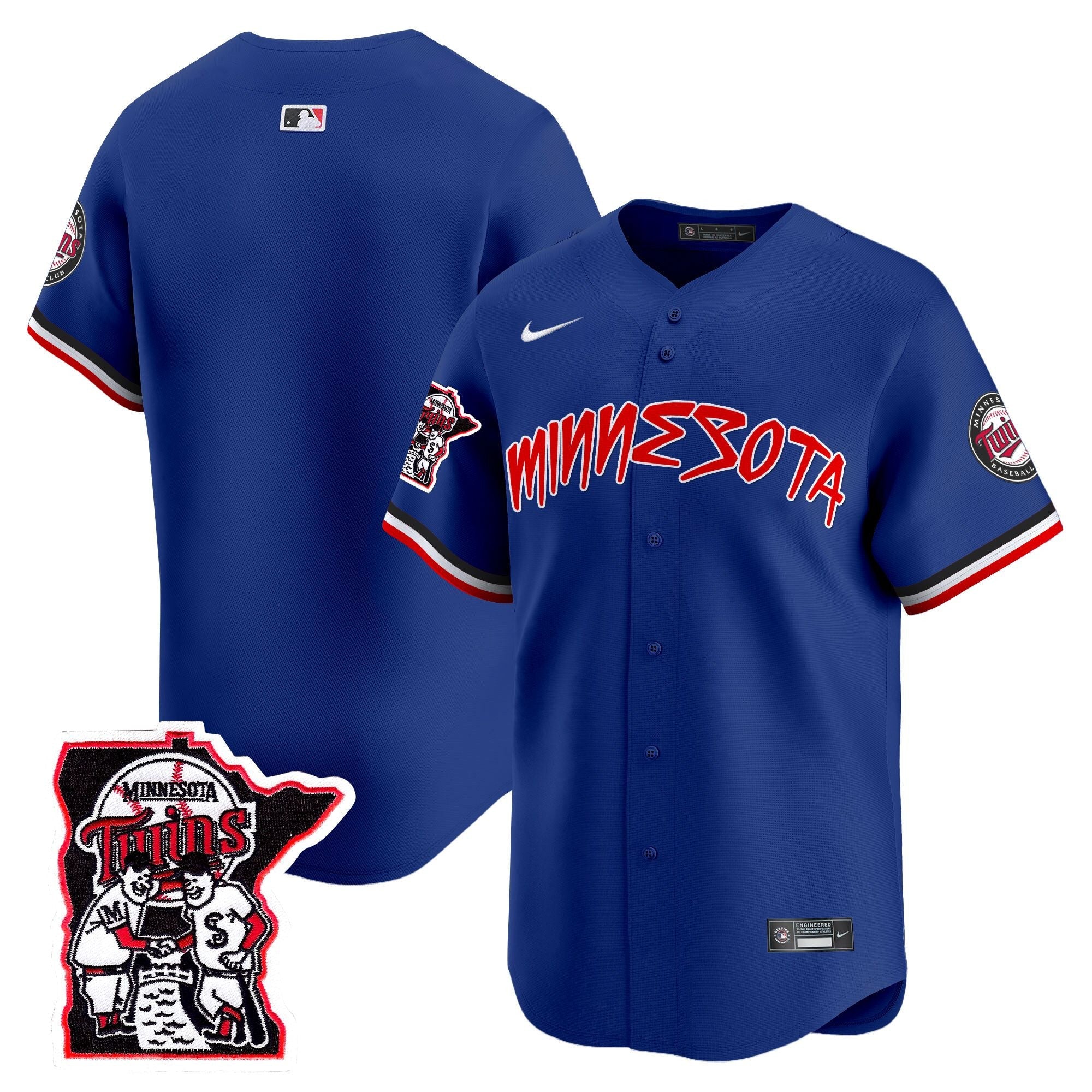 Men’s Minnesota Shaking Hands Patch Vapor Premier Limited Jersey