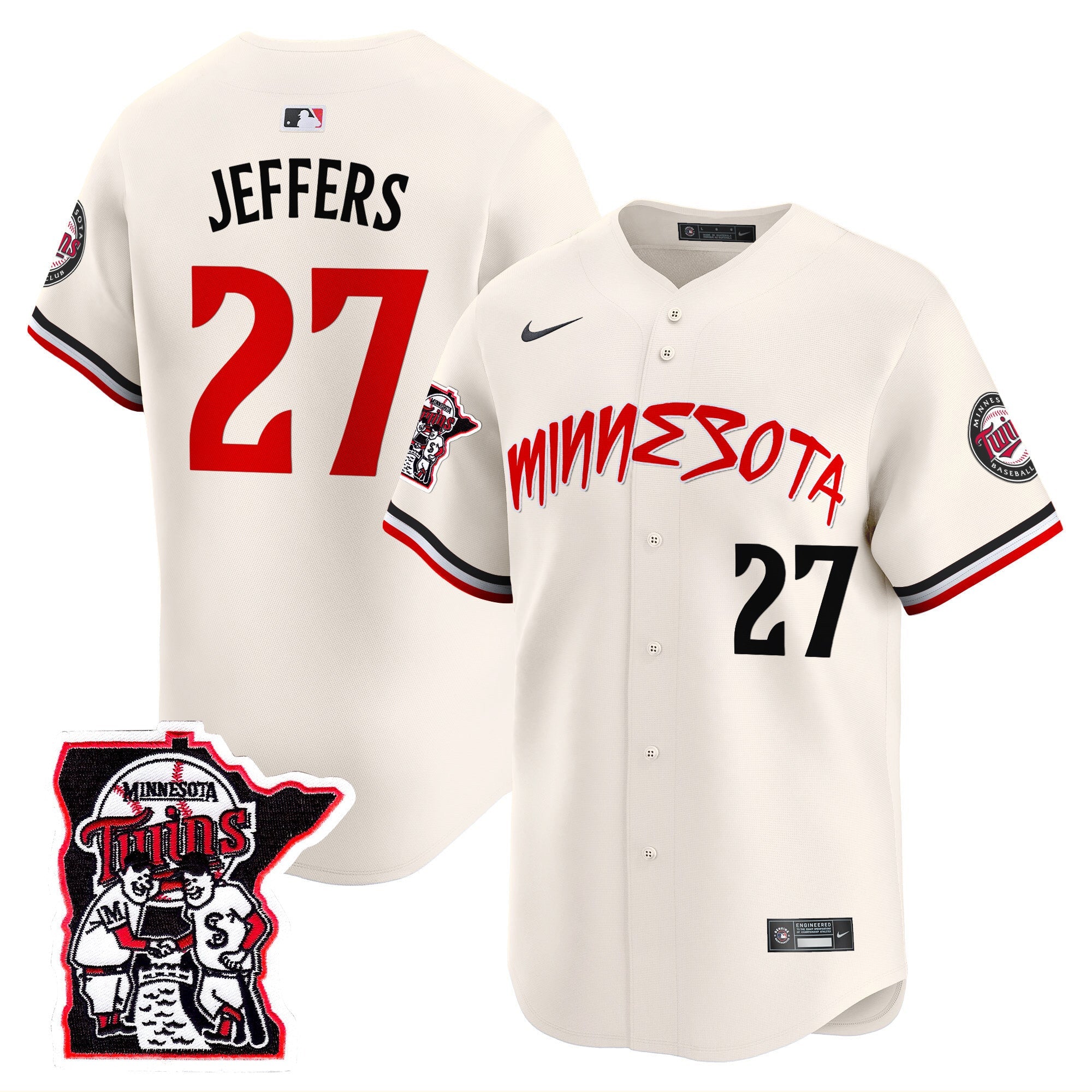 Men’s Minnesota Shaking Hands Patch Vapor Premier Limited Jersey