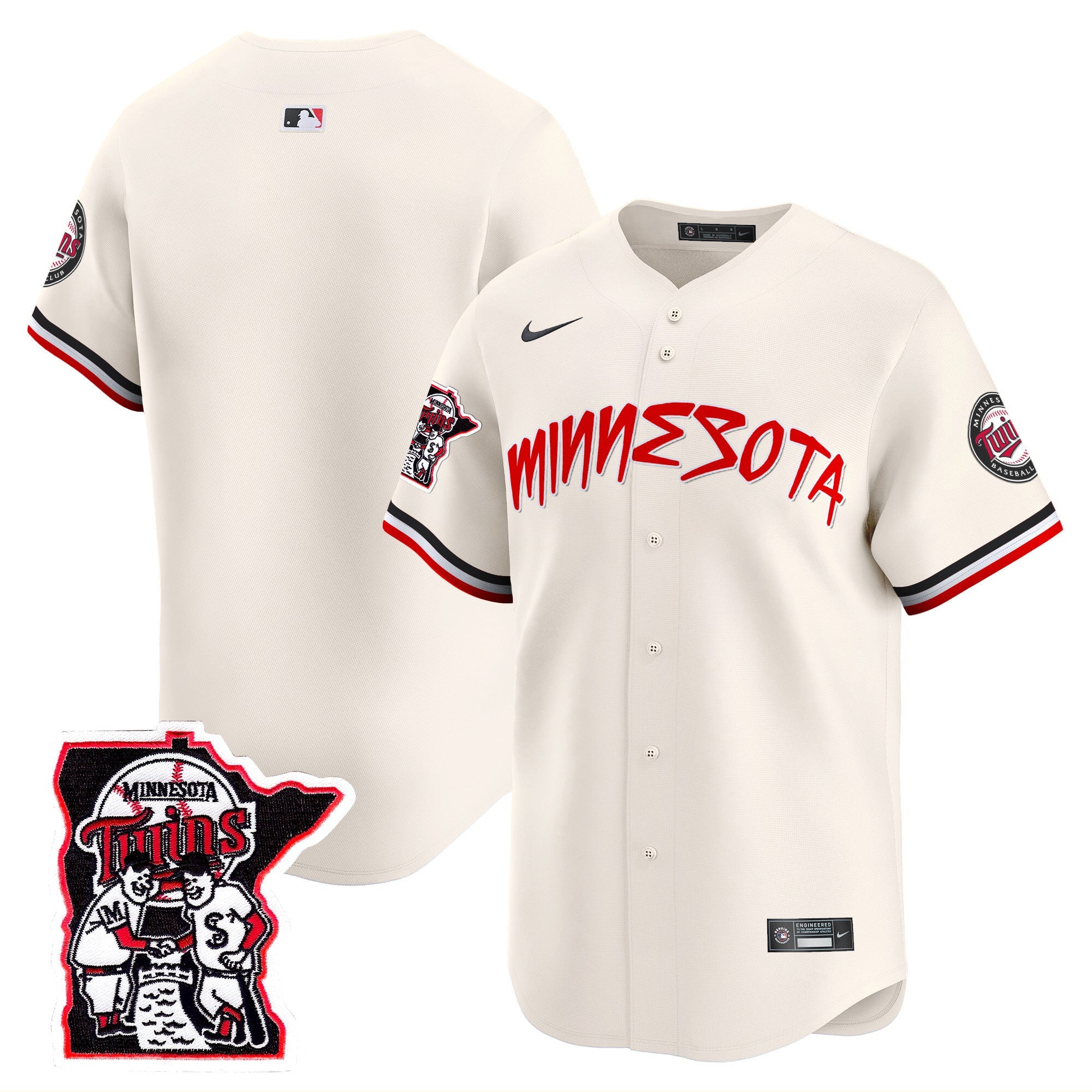 Men’s Minnesota Shaking Hands Patch Vapor Premier Limited Jersey