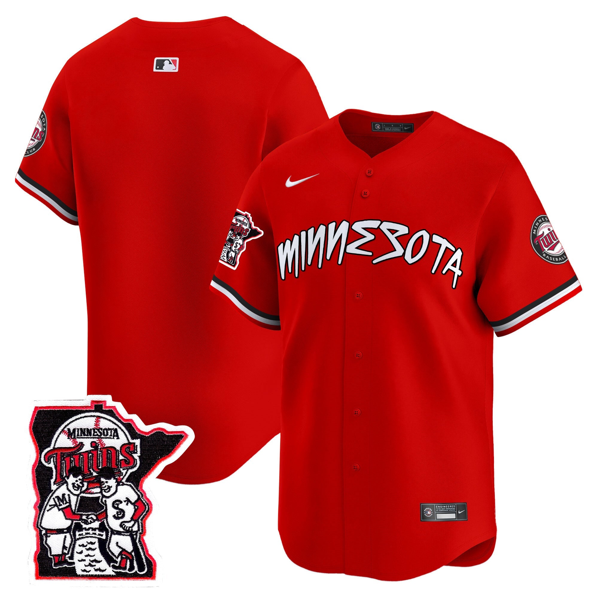 Men’s Minnesota Shaking Hands Patch Vapor Premier Limited Jersey