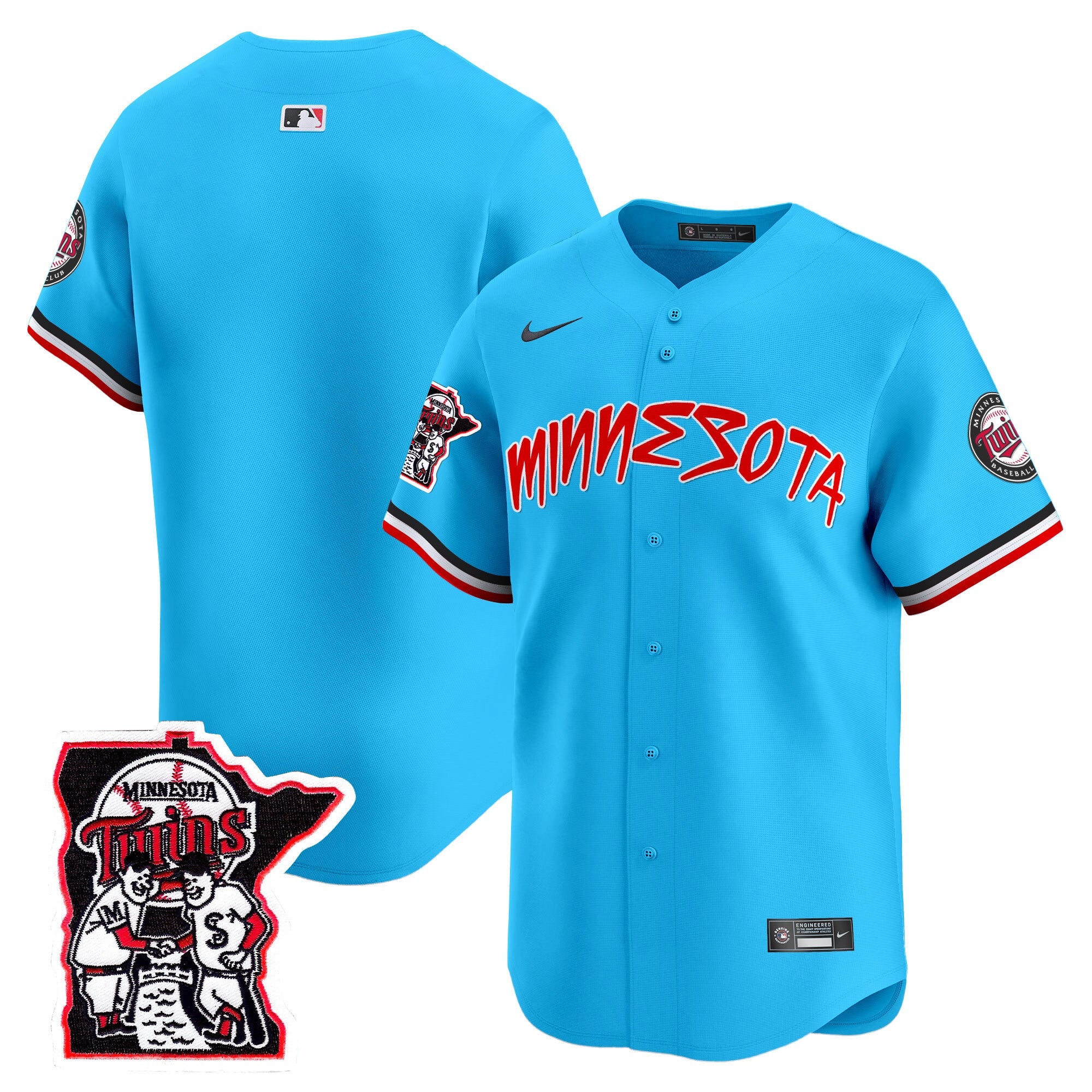 Men’s Minnesota Shaking Hands Patch Vapor Premier Limited Jersey
