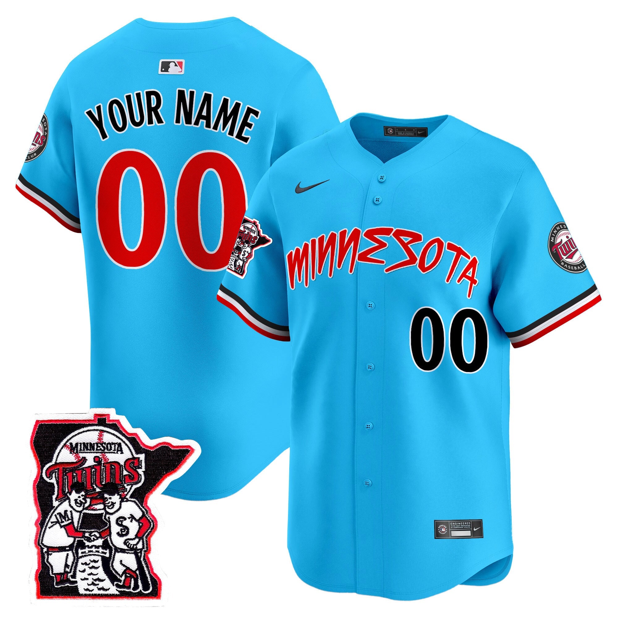 Minnesota Shaking Hands Patch Vapor Premier Limited Custom Jersey