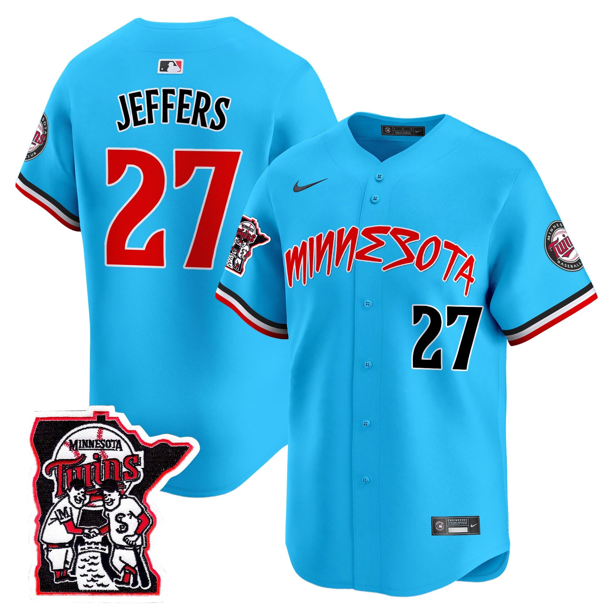 Men’s Minnesota Shaking Hands Patch Vapor Premier Limited Jersey