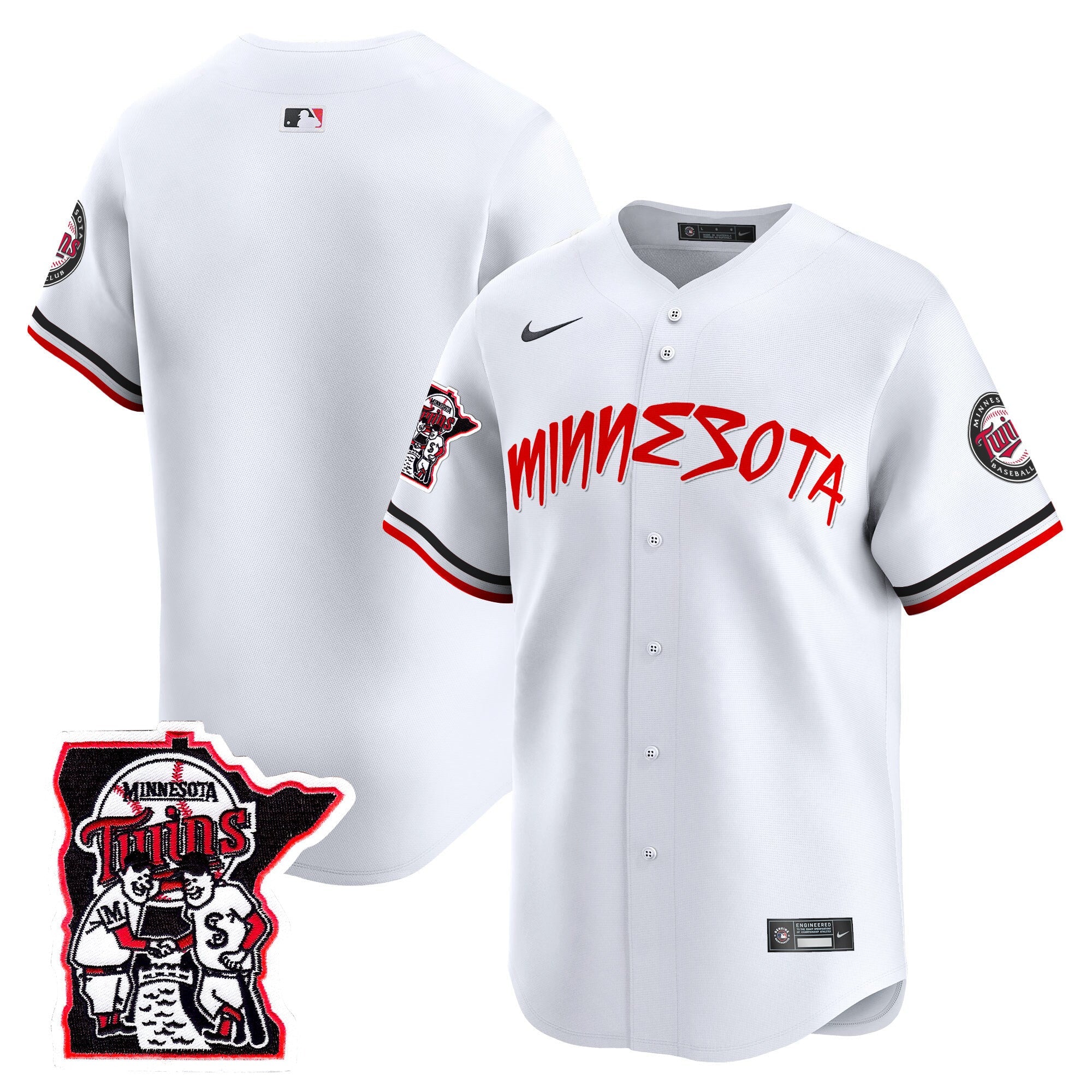 Men’s Minnesota Shaking Hands Patch Vapor Premier Limited Jersey
