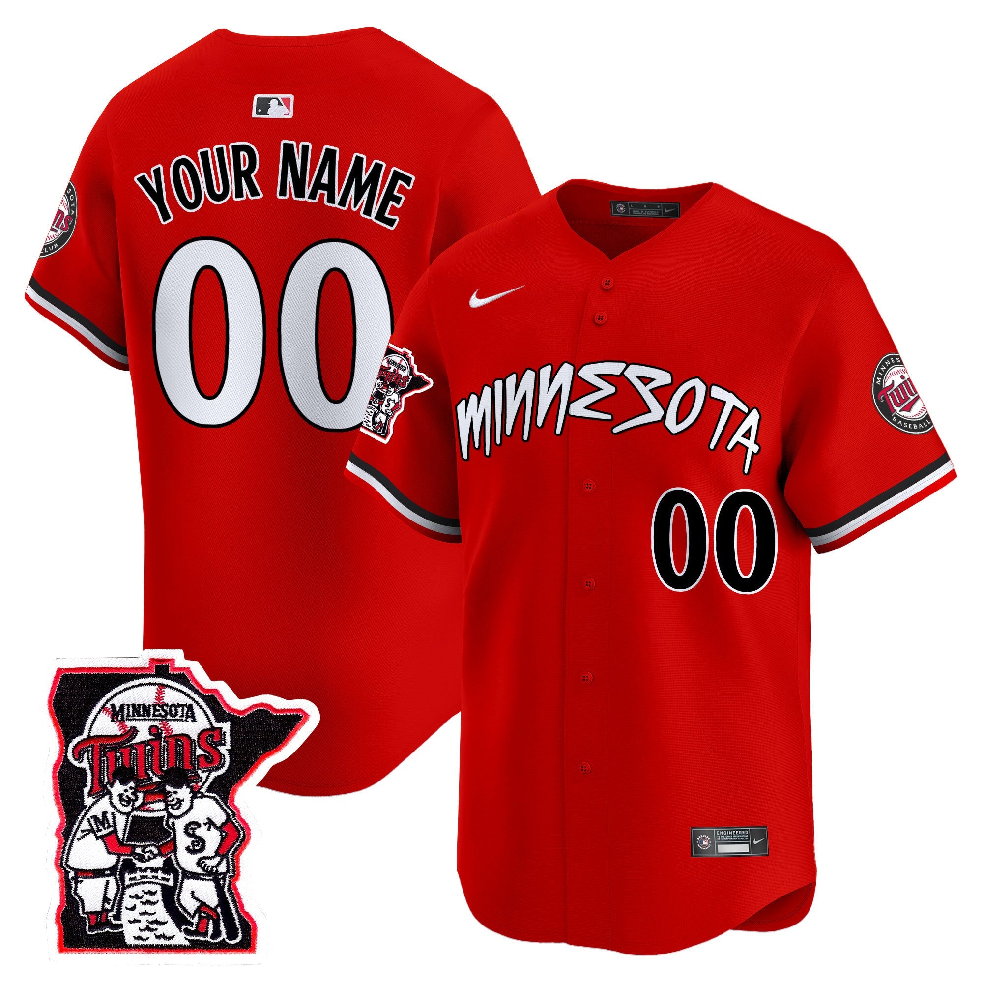 Minnesota Shaking Hands Patch Vapor Premier Limited Custom Jersey