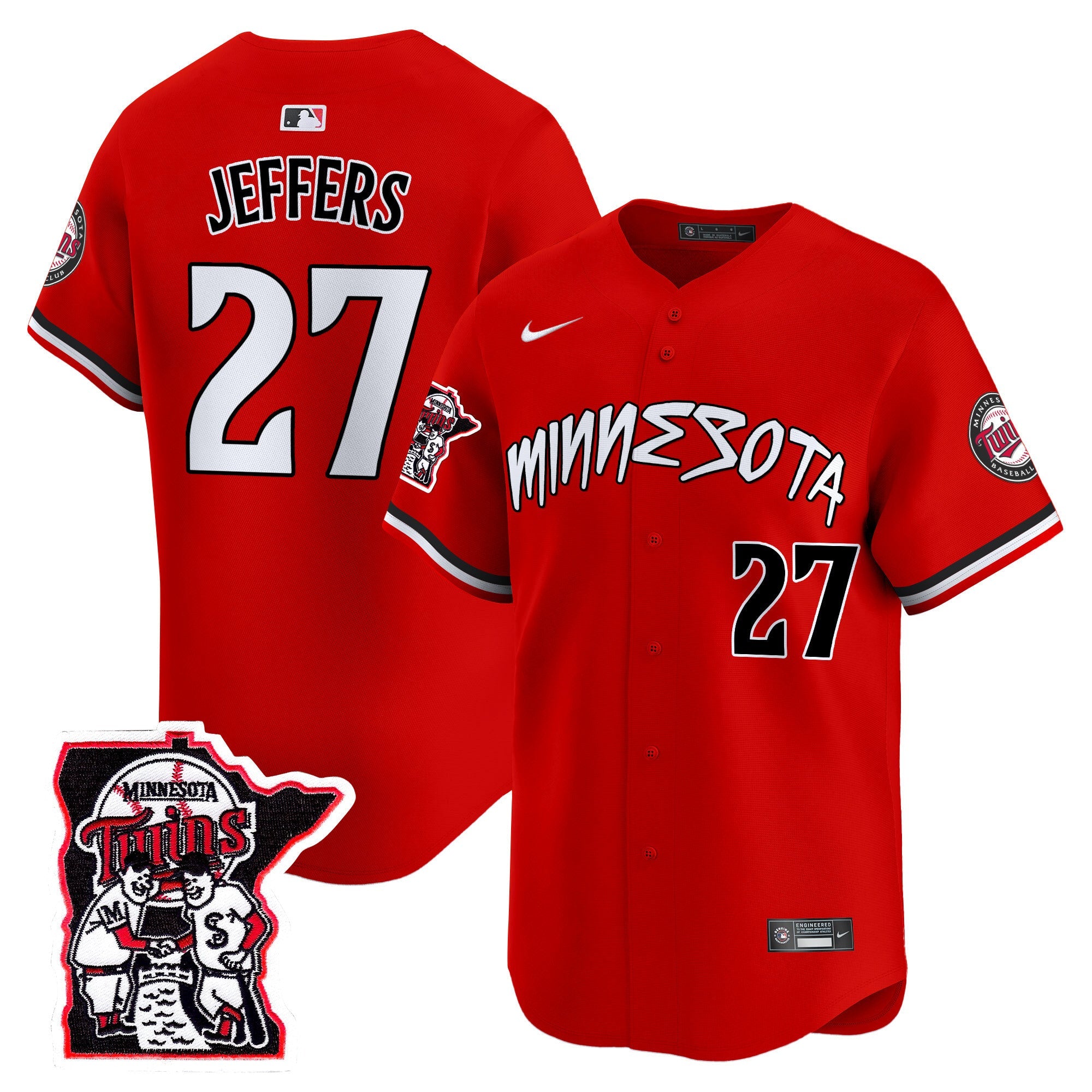 Men’s Minnesota Shaking Hands Patch Vapor Premier Limited Jersey