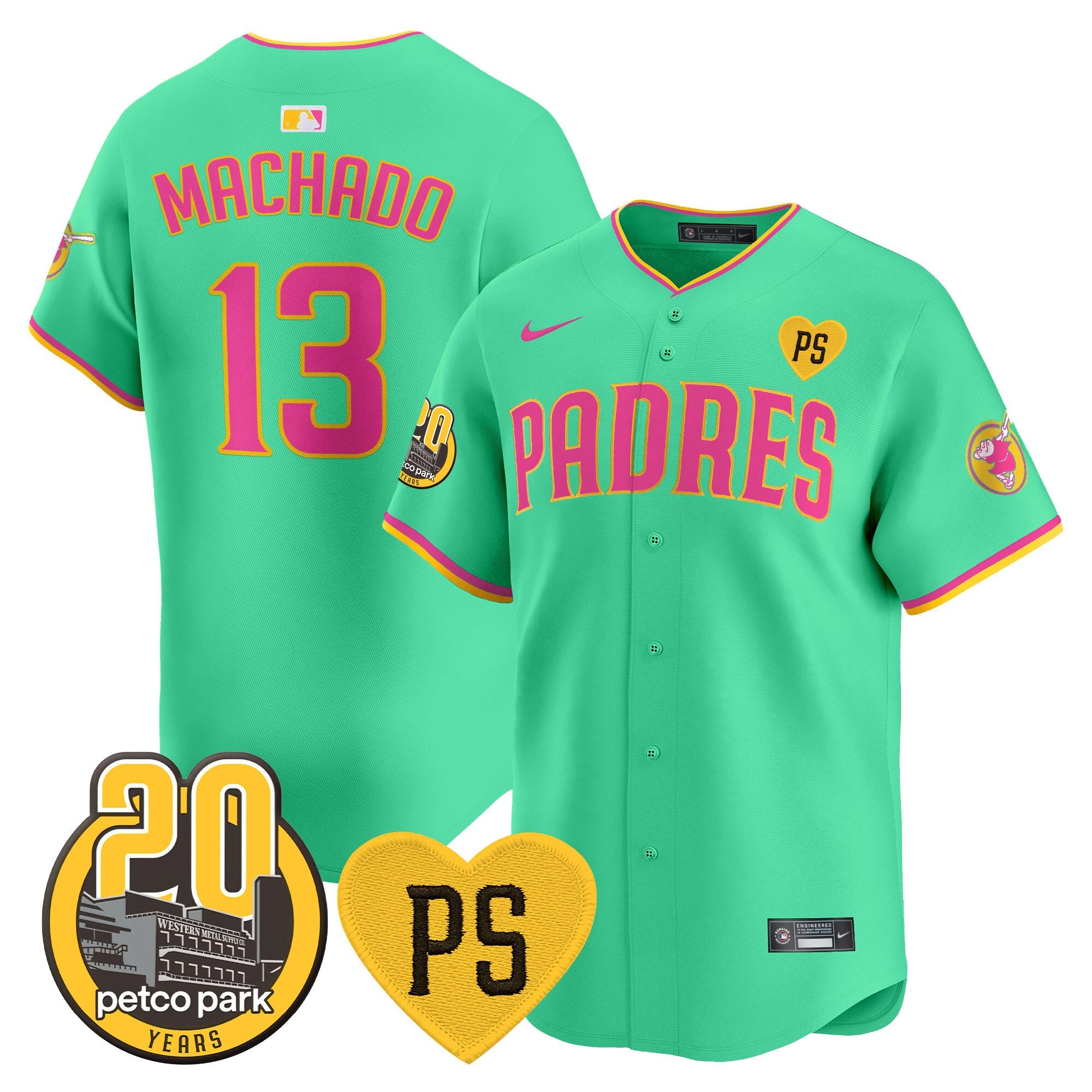 Men’s “For Peter” & Petco Park 20th Patch Vapor Premier Limited Jersey V2