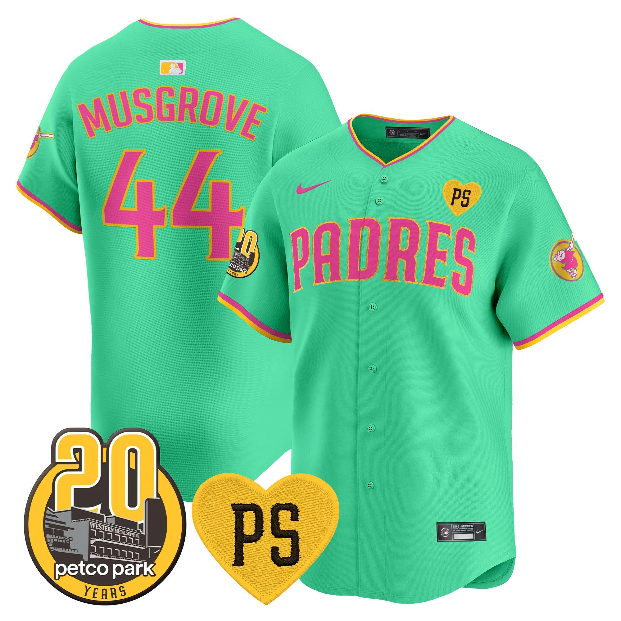 Men’s “For Peter” & Petco Park 20th Patch Vapor Premier Limited Jersey V2