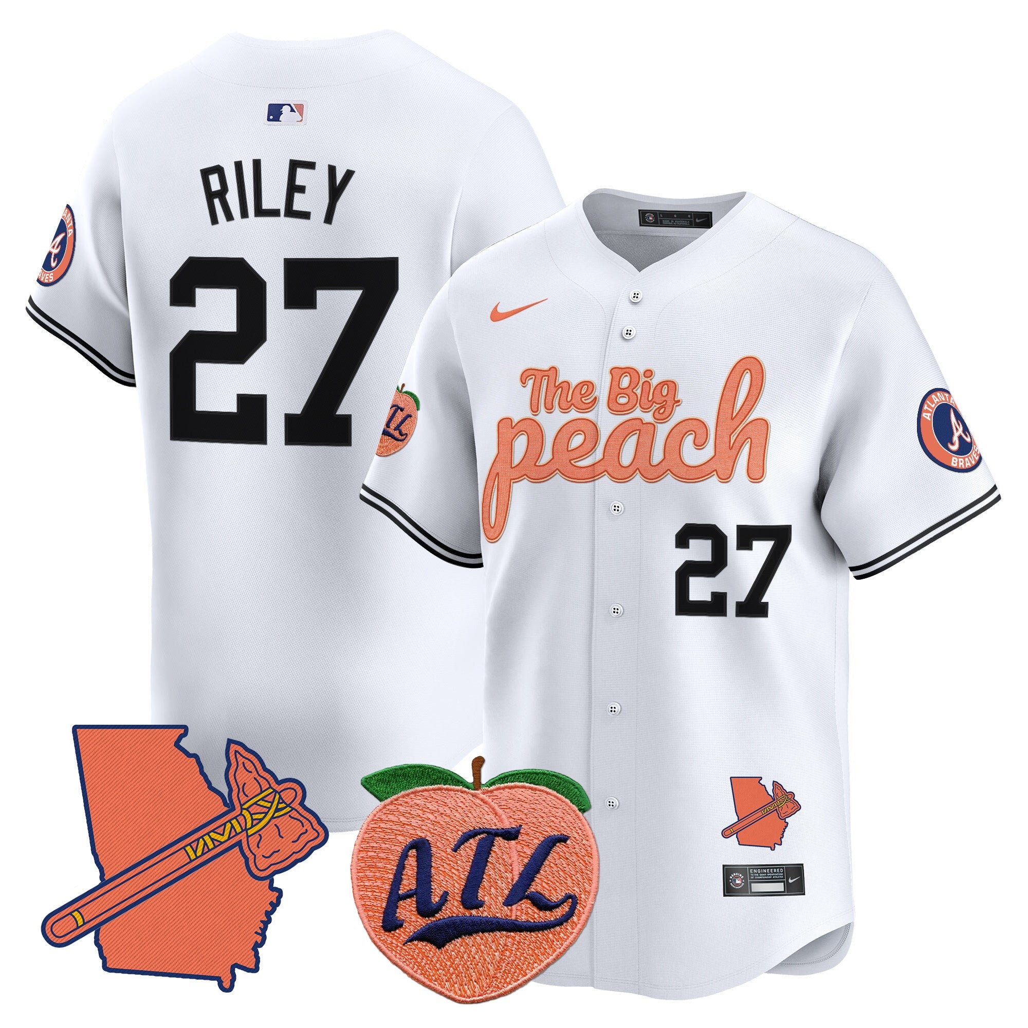 Men’s Atlanta The Big Peach Vapor Premier Limited Jersey