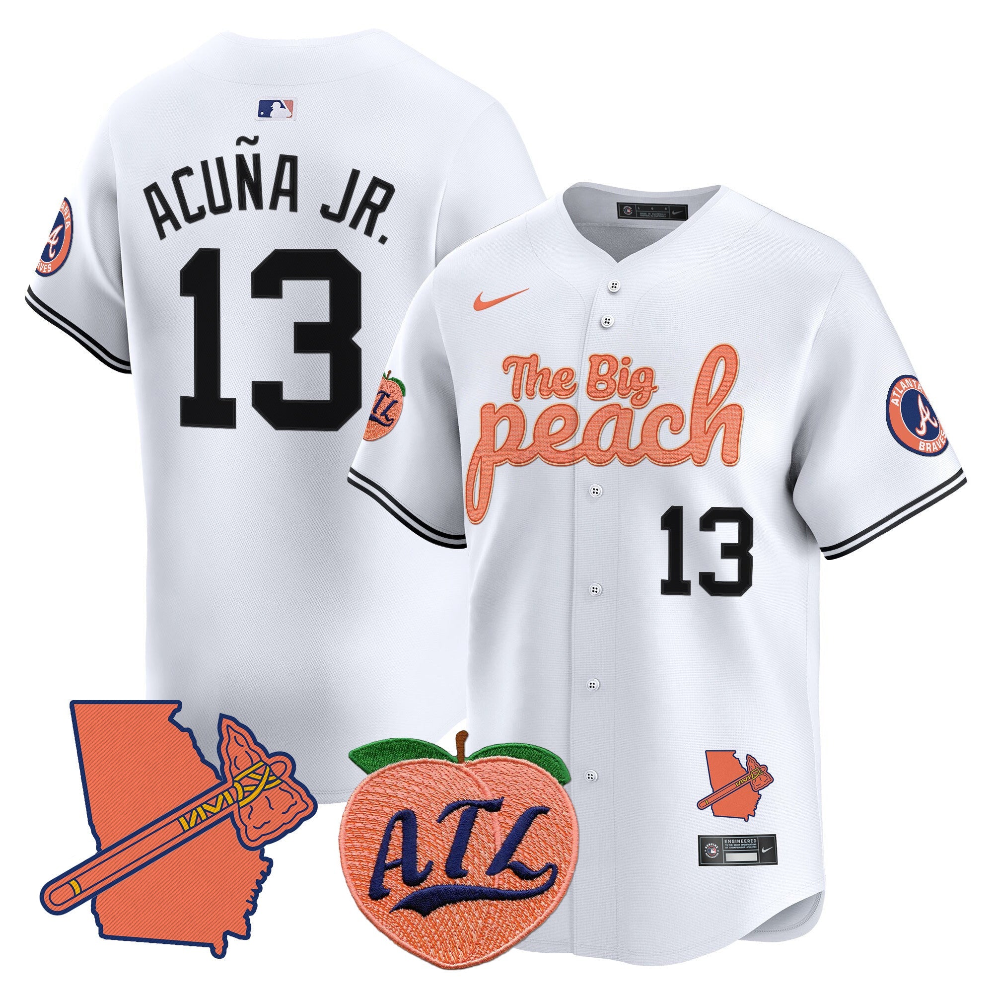 Men’s Atlanta The Big Peach Vapor Premier Limited Jersey