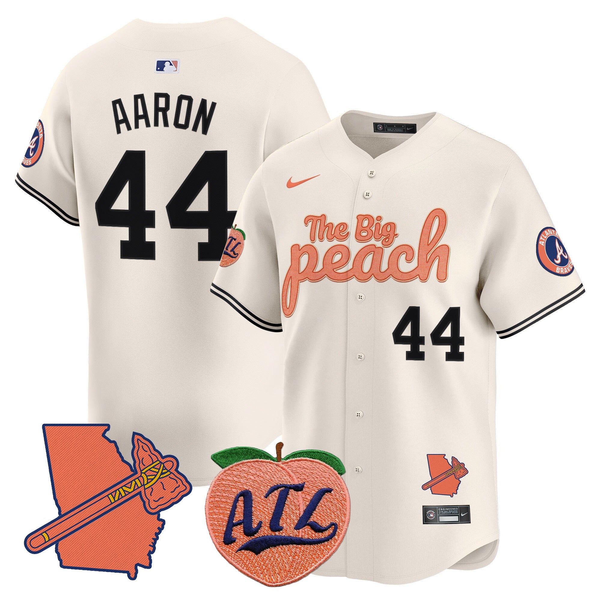 Men’s Atlanta The Big Peach Vapor Premier Limited Jersey