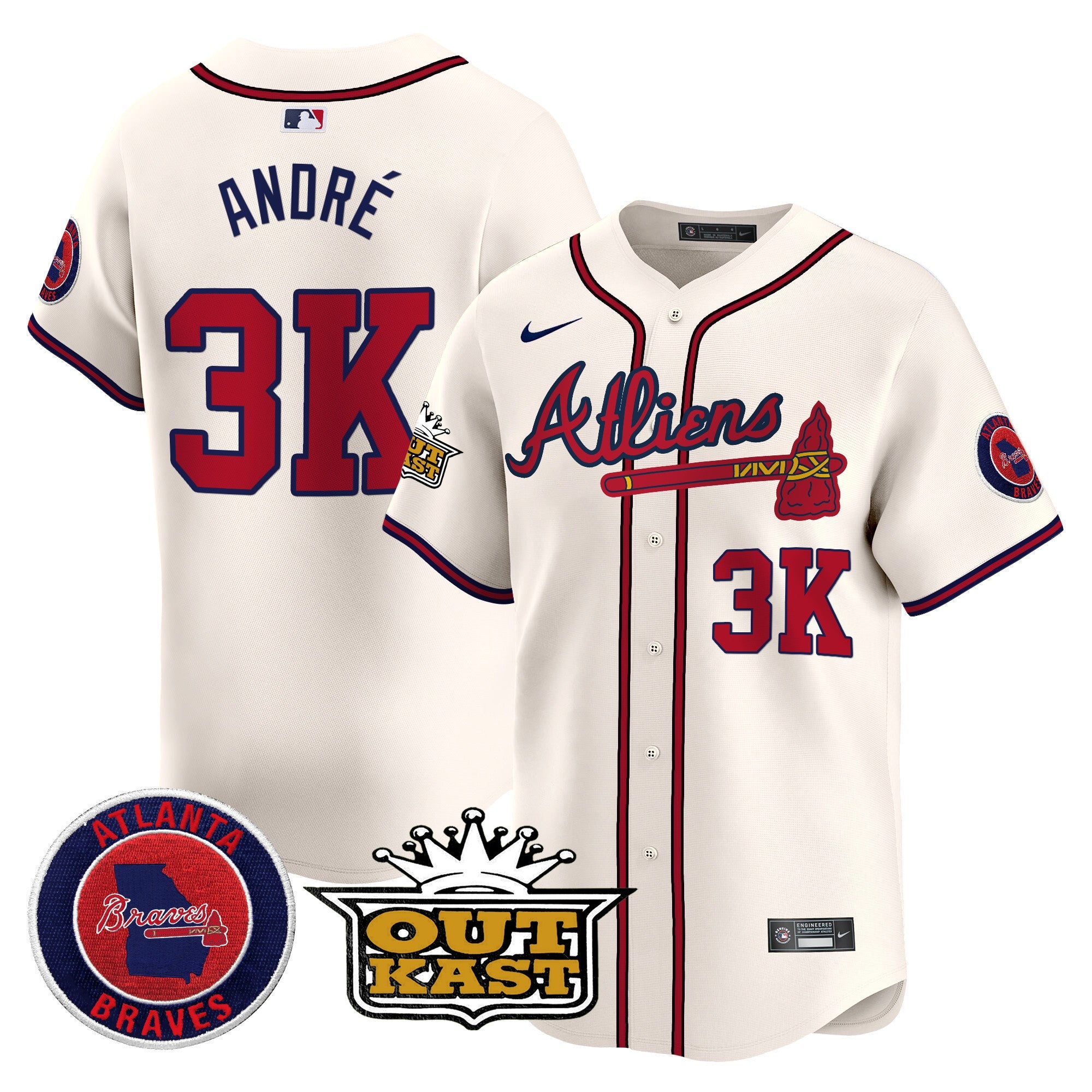 Men’s Atlanta Atliens Vapor Premier Limited Jersey V4