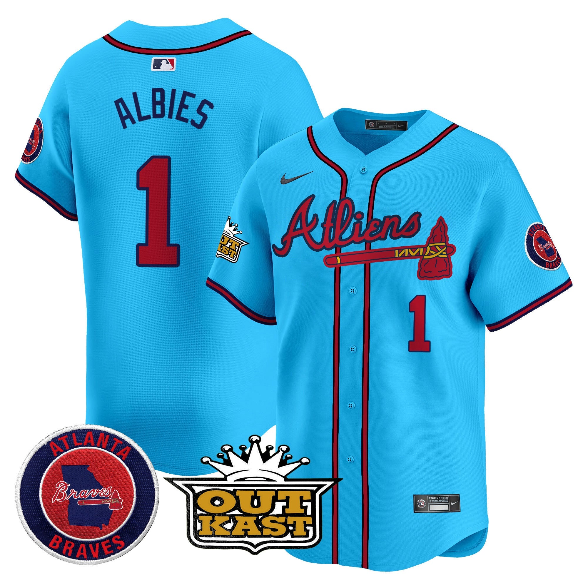 Men’s Atlanta Atliens Vapor Premier Limited Jersey V4