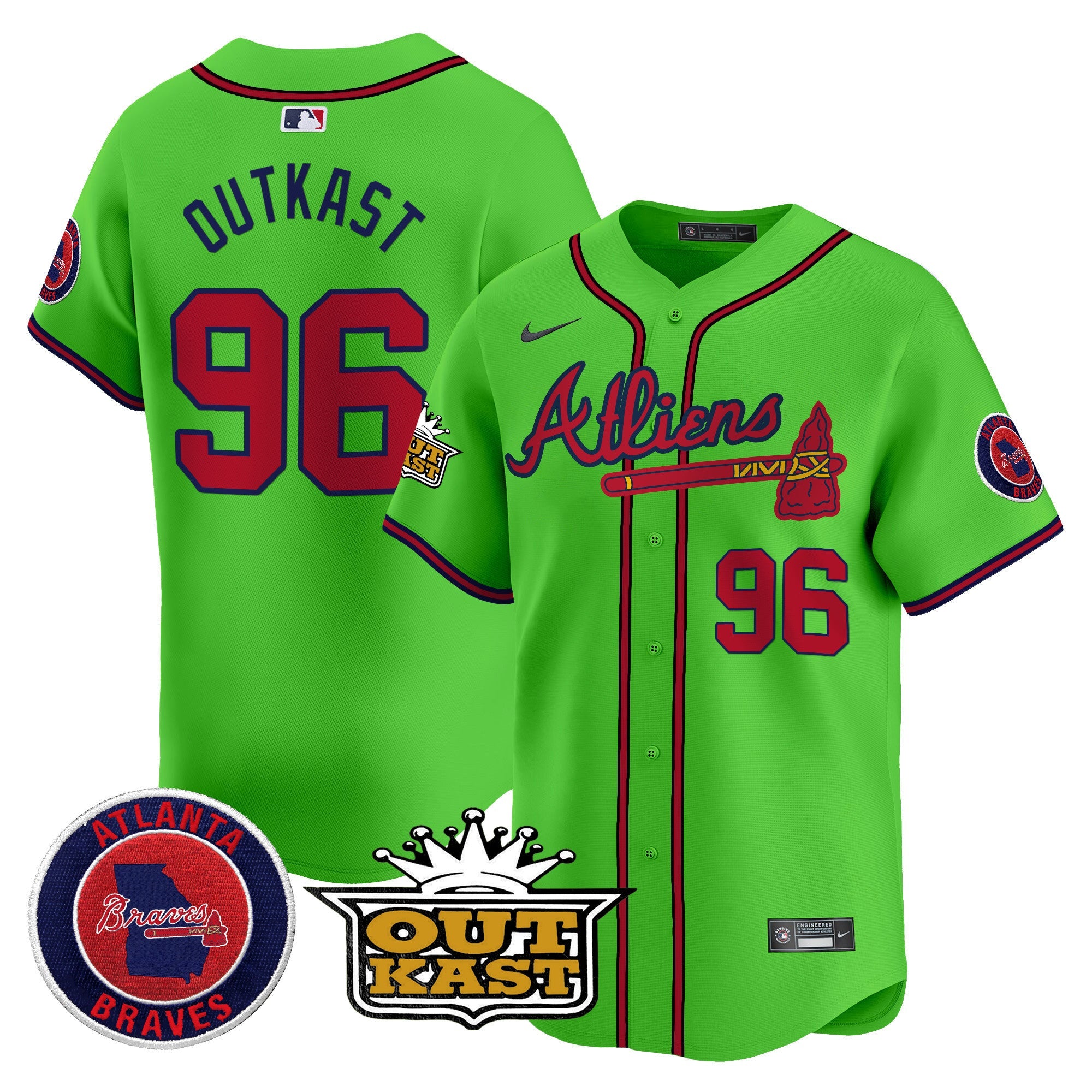 Men’s Atlanta Atliens Vapor Premier Limited Jersey V4