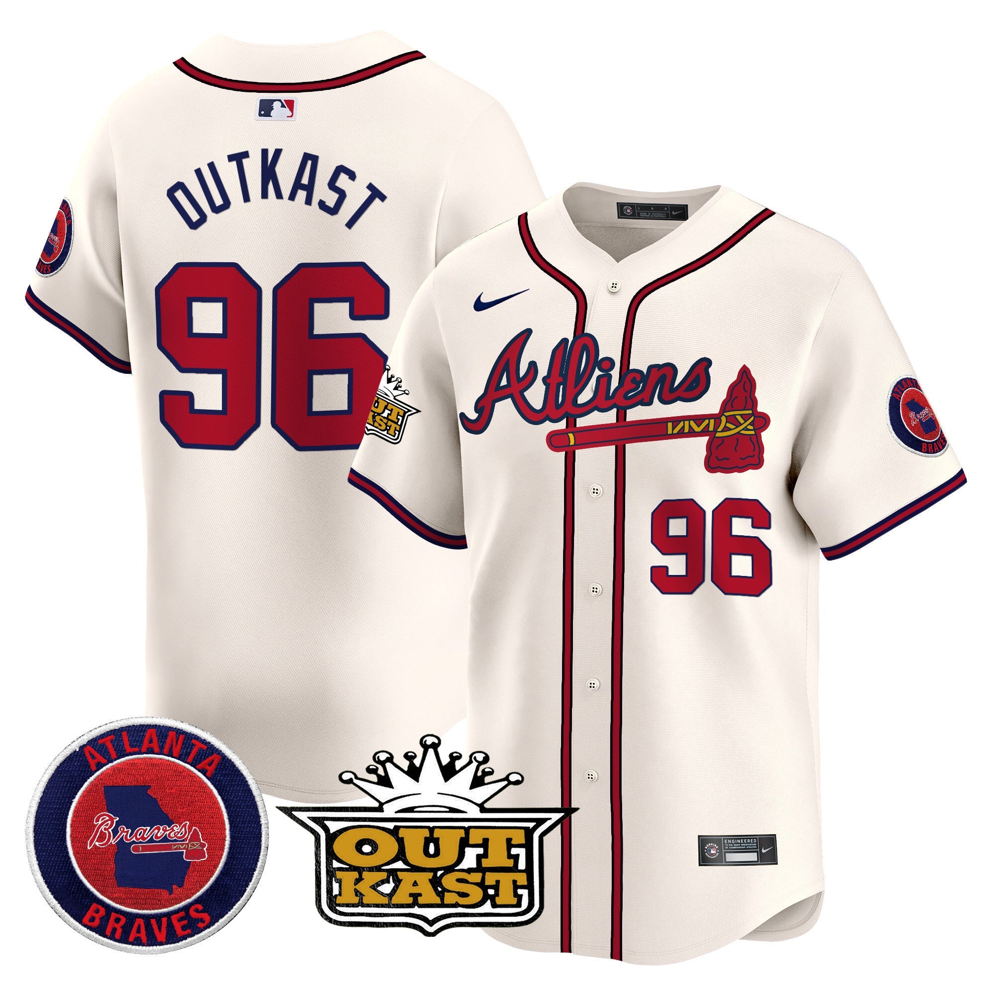 Men’s Atlanta Atliens Vapor Premier Limited Jersey V4