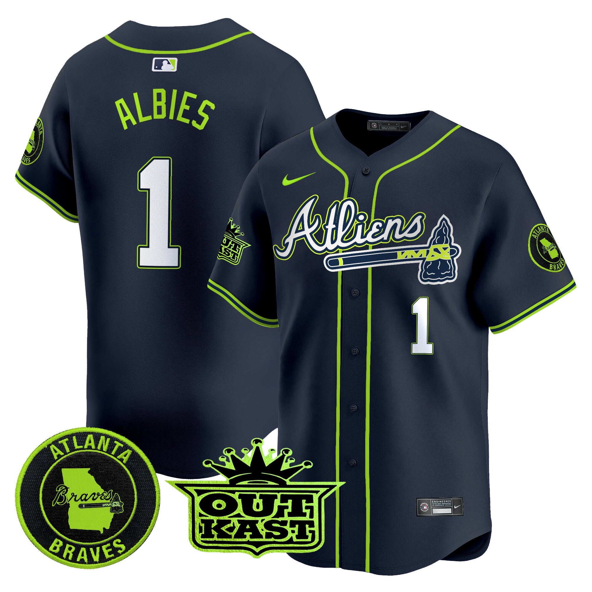 Men’s Atlanta Atliens Vapor Premier Limited Jersey V4