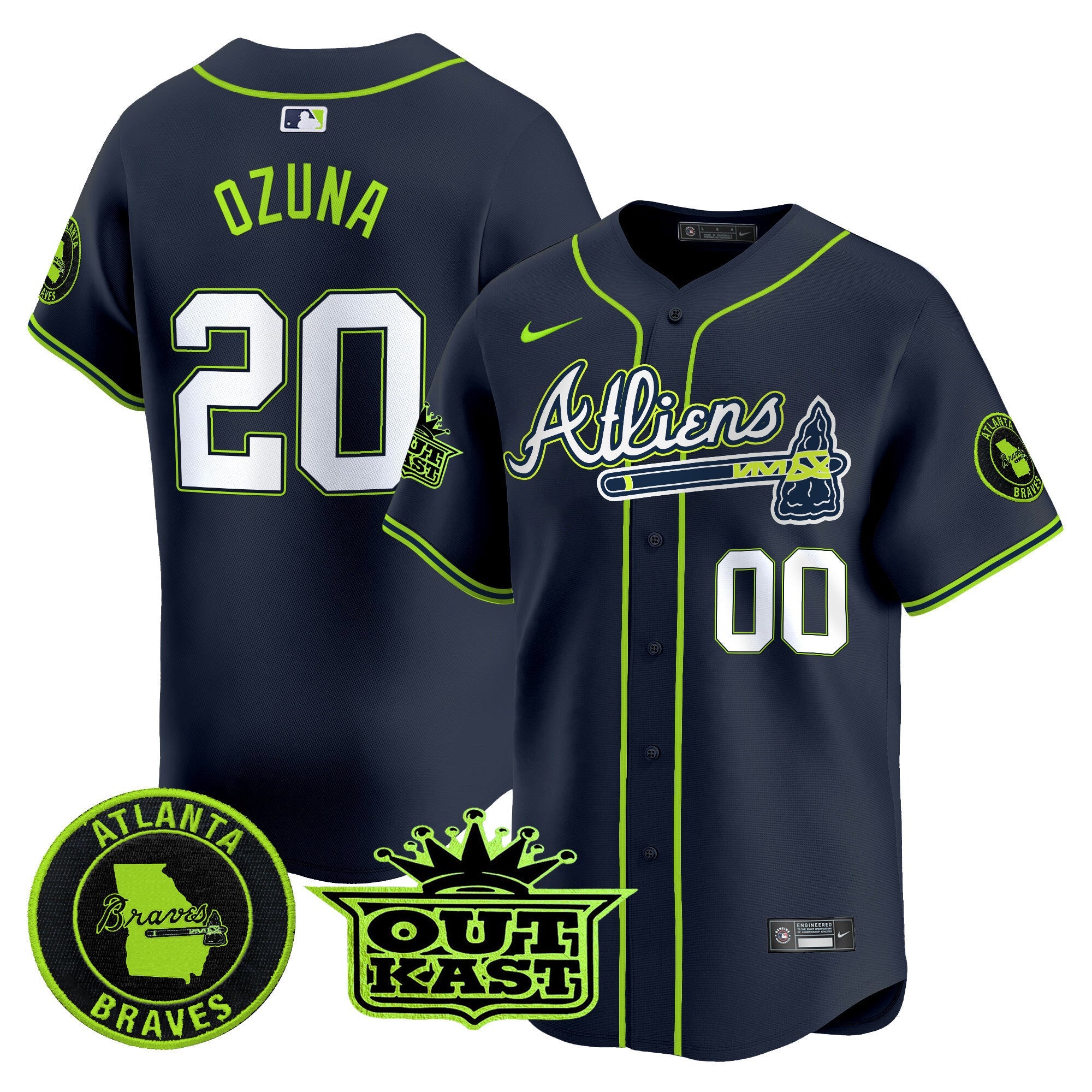 Men’s Atlanta Atliens Vapor Premier Limited Jersey V4