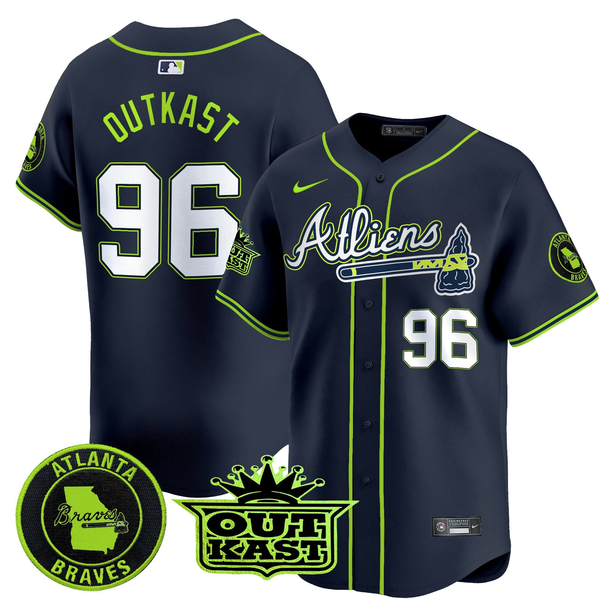Men’s Atlanta Atliens Vapor Premier Limited Jersey V4