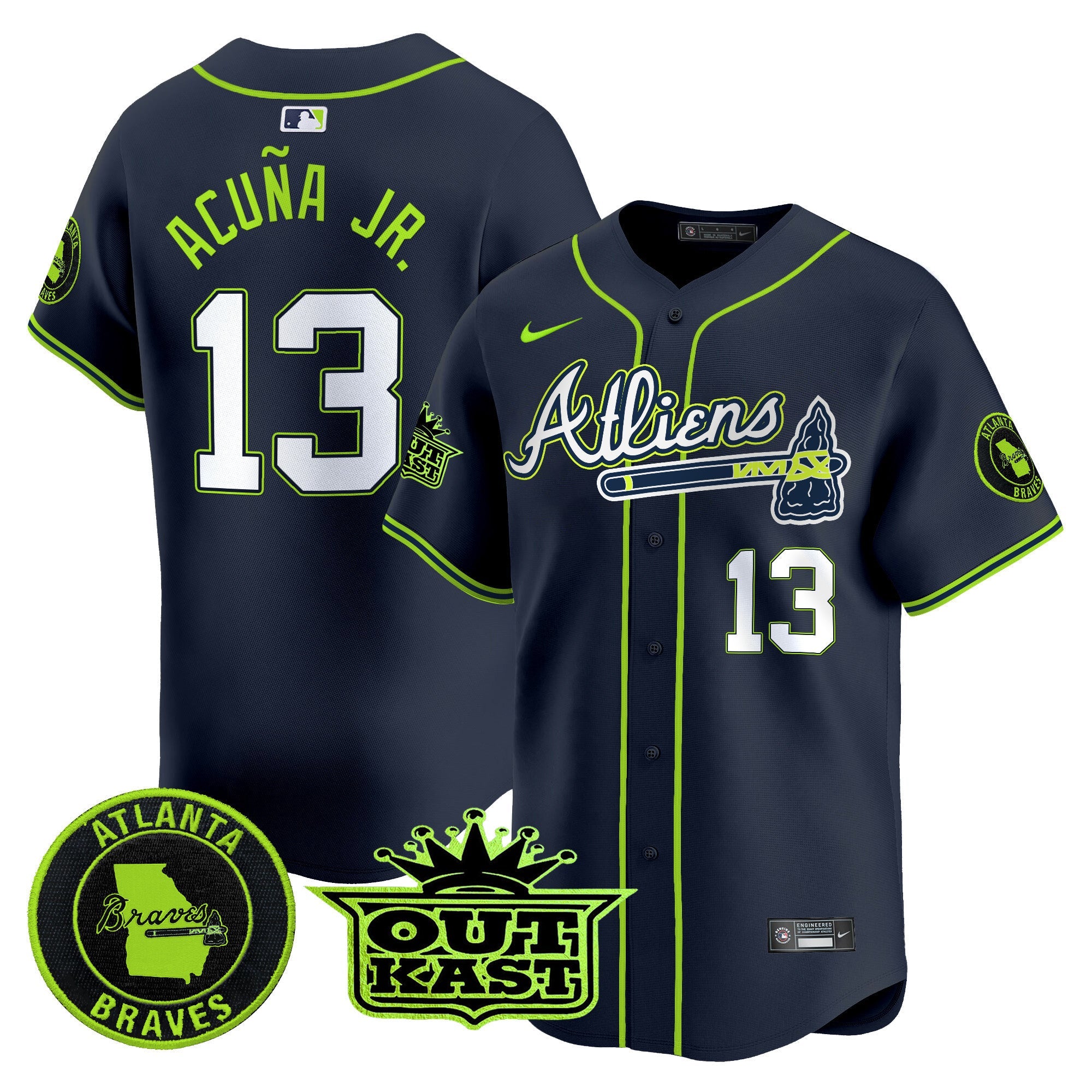 Men’s Atlanta Atliens Vapor Premier Limited Jersey V4