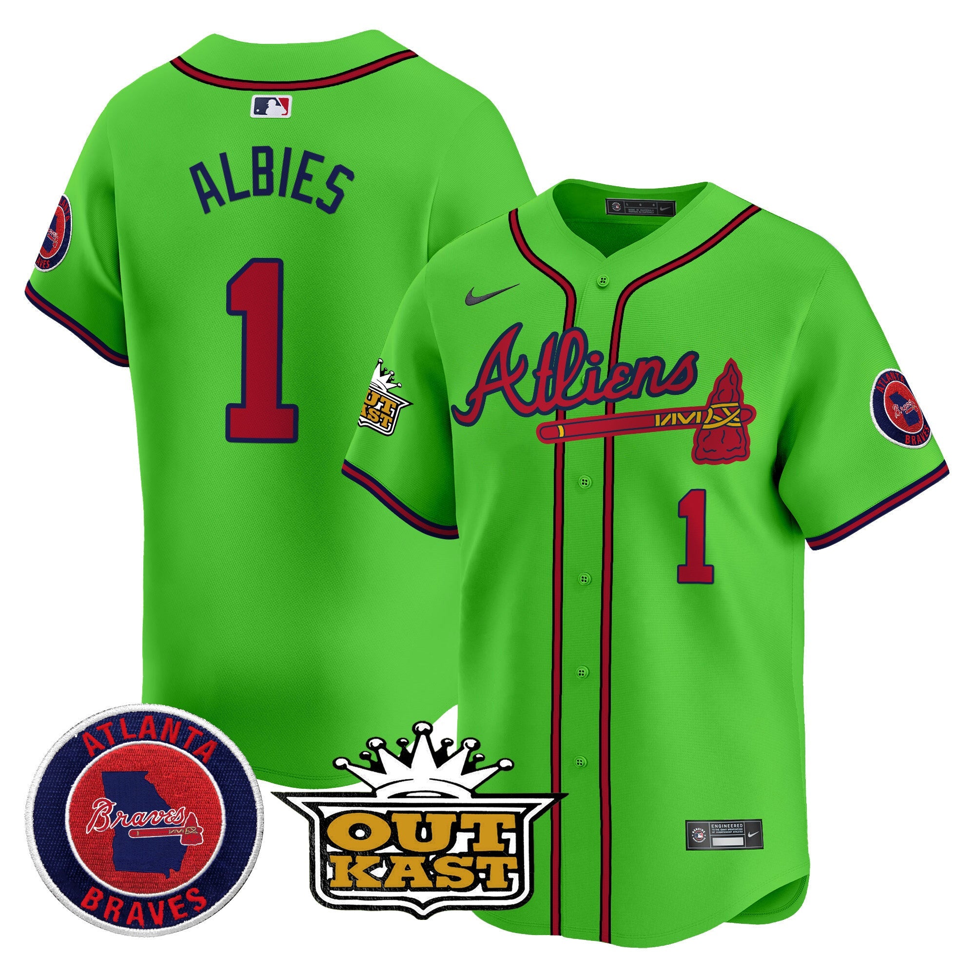 Men’s Atlanta Atliens Vapor Premier Limited Jersey V4