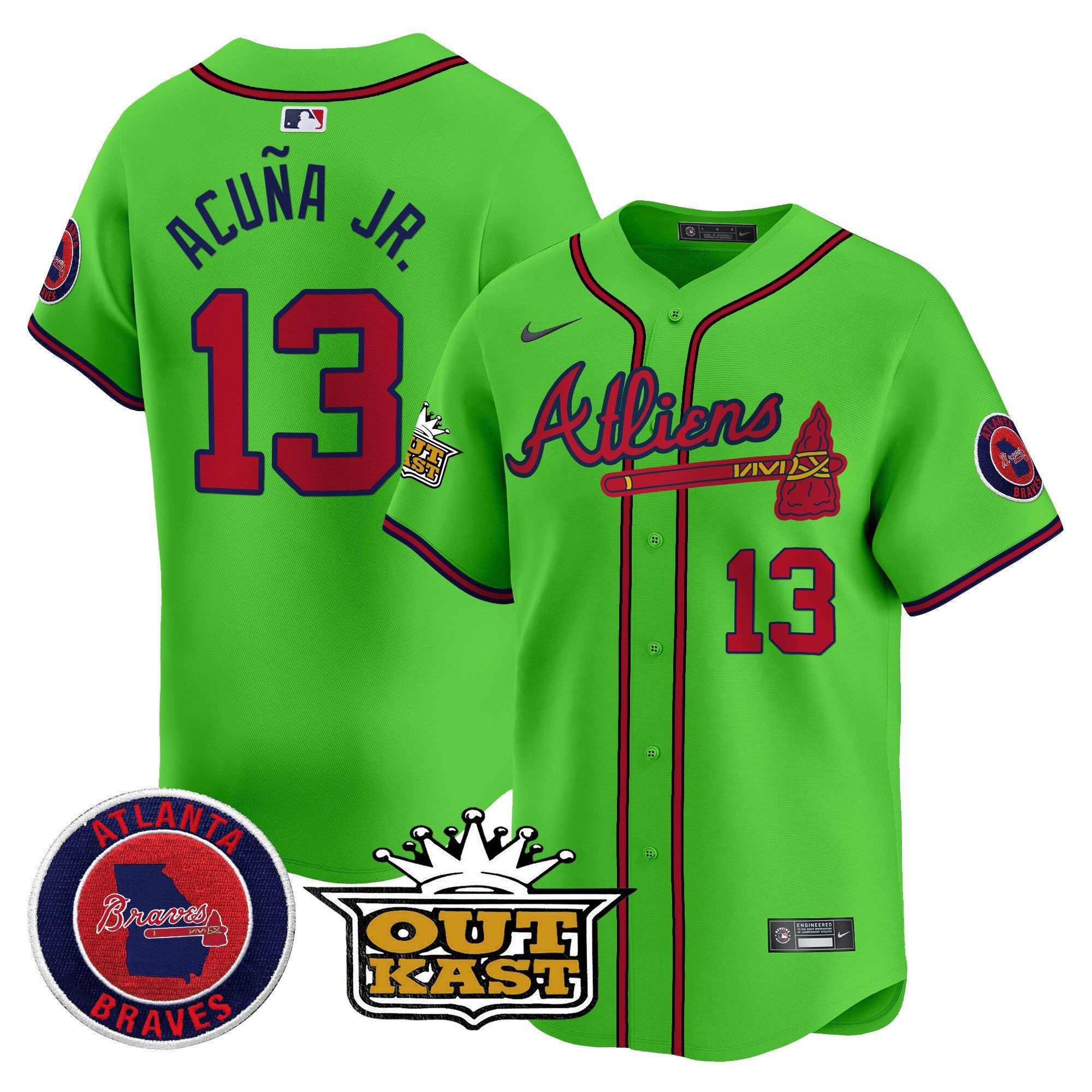 Men’s Atlanta Atliens Vapor Premier Limited Jersey V4