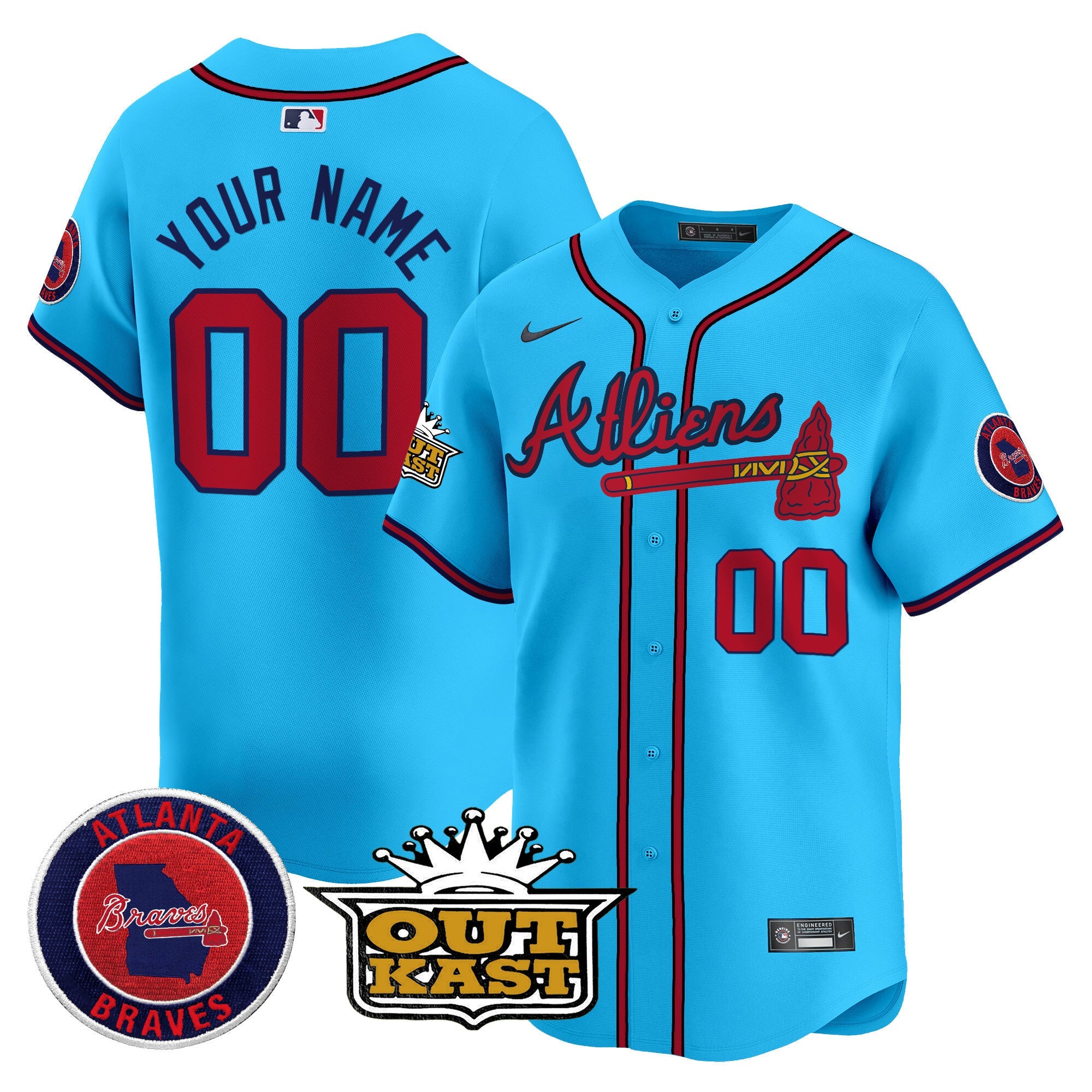 Atlanta Atliens Vapor Premier Limited Custom Jersey V4