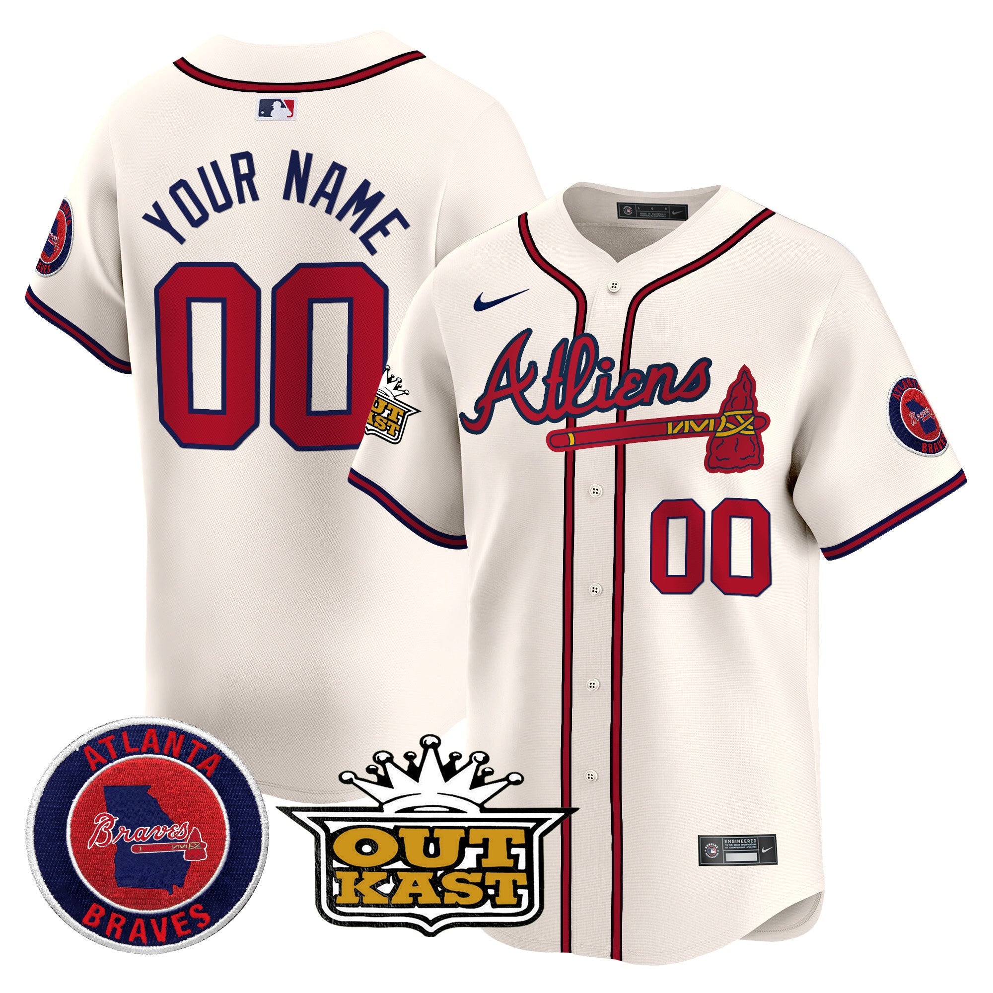 Atlanta Atliens Vapor Premier Limited Custom Jersey V4