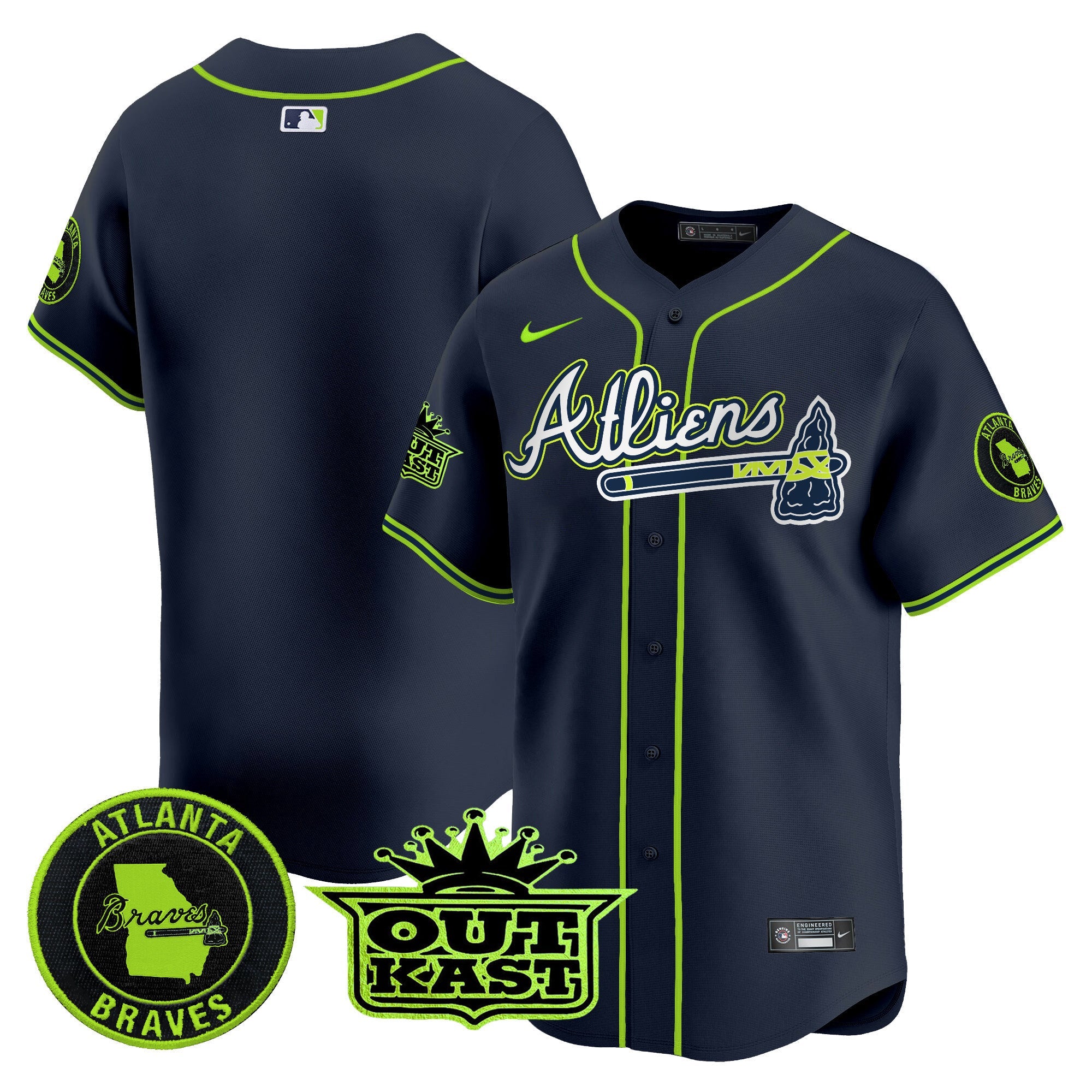 Men’s Atlanta Atliens Vapor Premier Limited Jersey V4