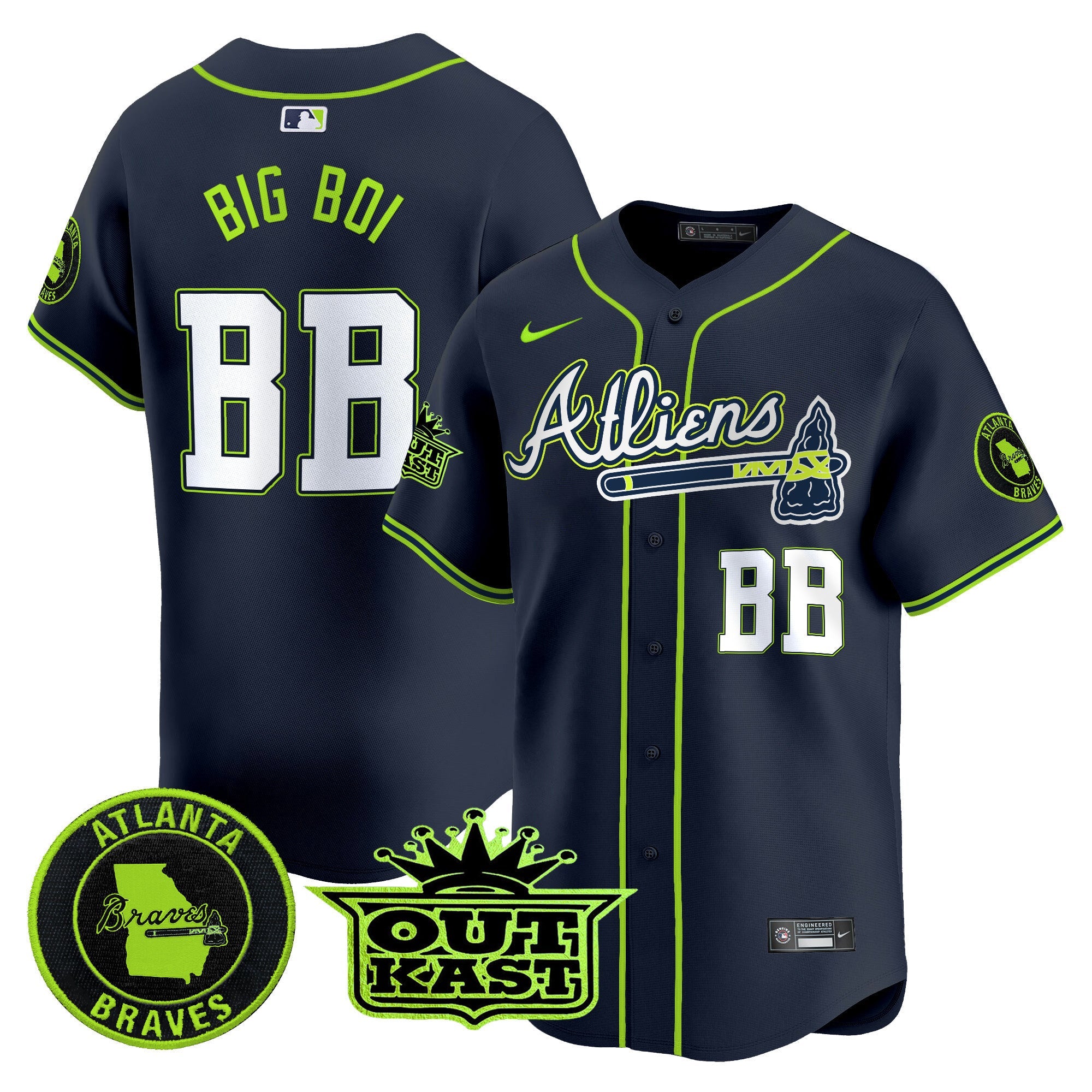 Men’s Atlanta Atliens Vapor Premier Limited Jersey V4