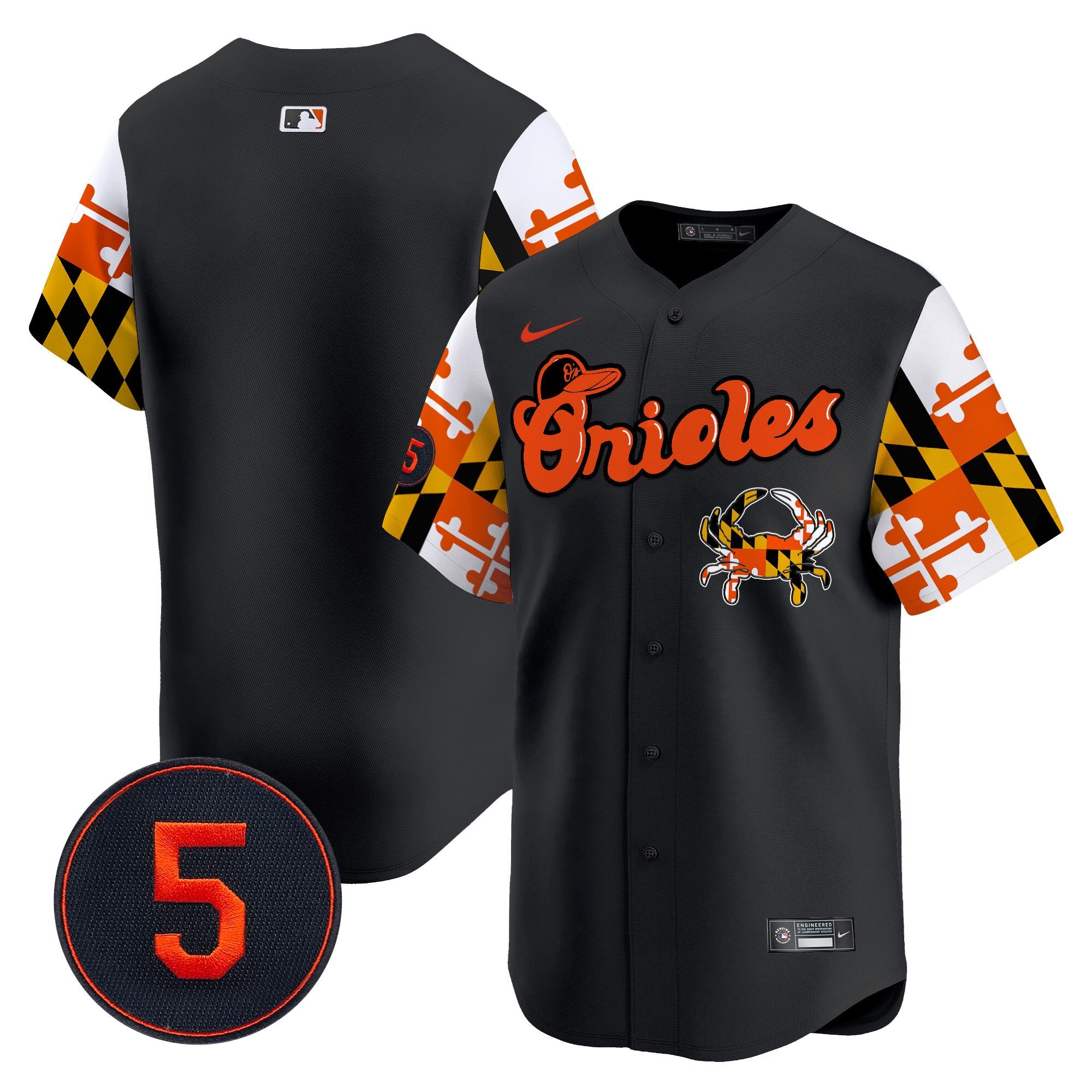 Men’s Baltimore Robinson Patch Vapor Premier Limited Jersey V7