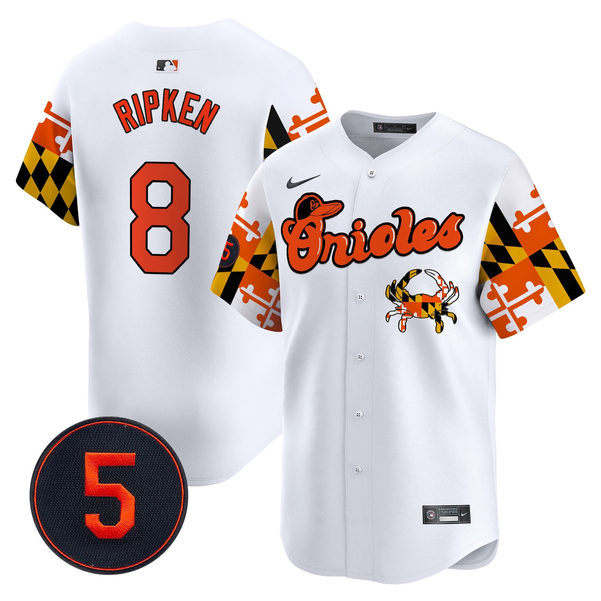 Men’s Baltimore Robinson Patch Vapor Premier Limited Jersey V7