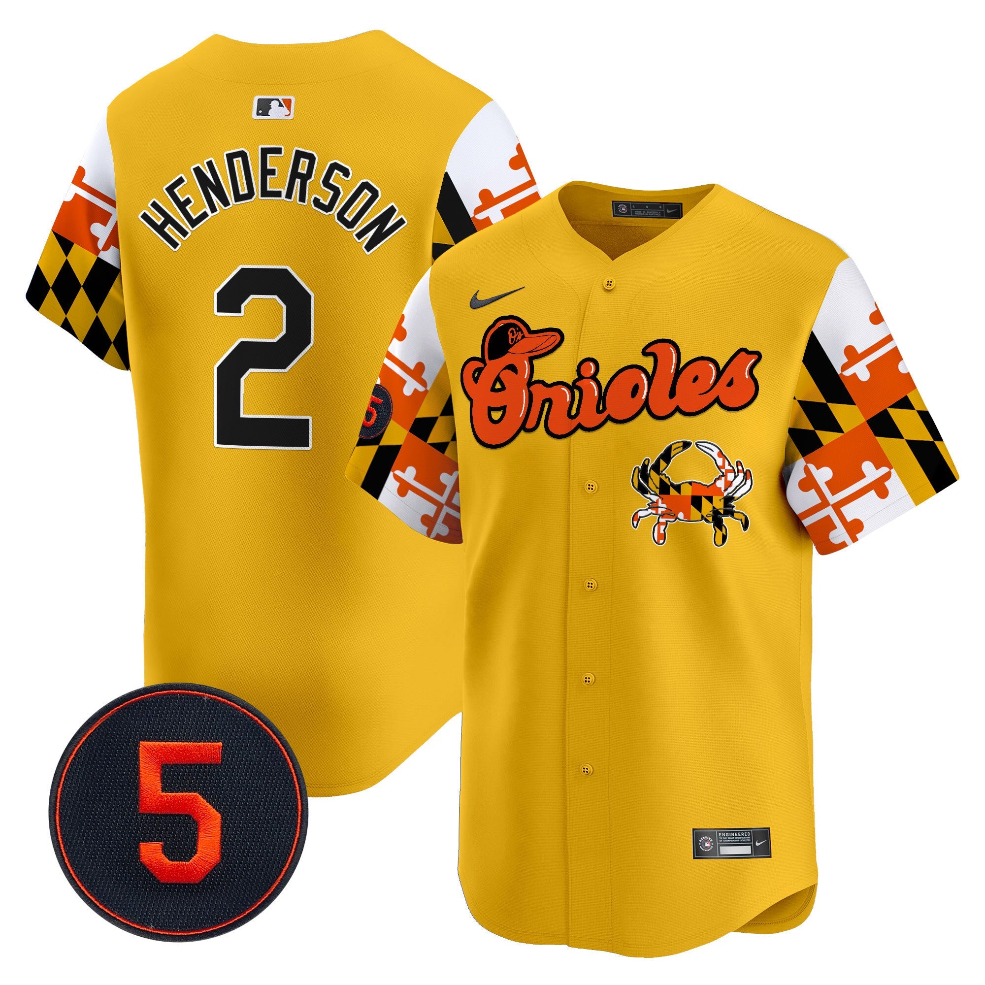 Men’s Baltimore Robinson Patch Vapor Premier Limited Jersey V7