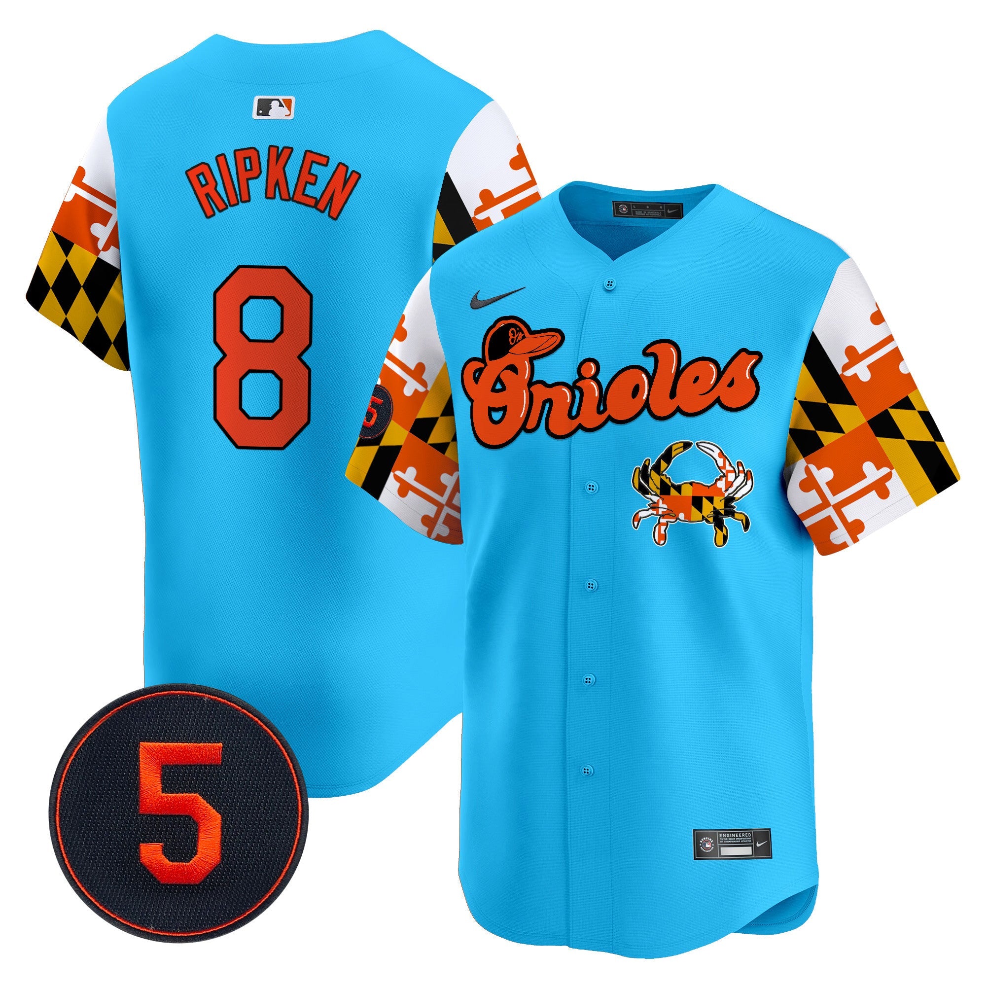 Men’s Baltimore Robinson Patch Vapor Premier Limited Jersey V7