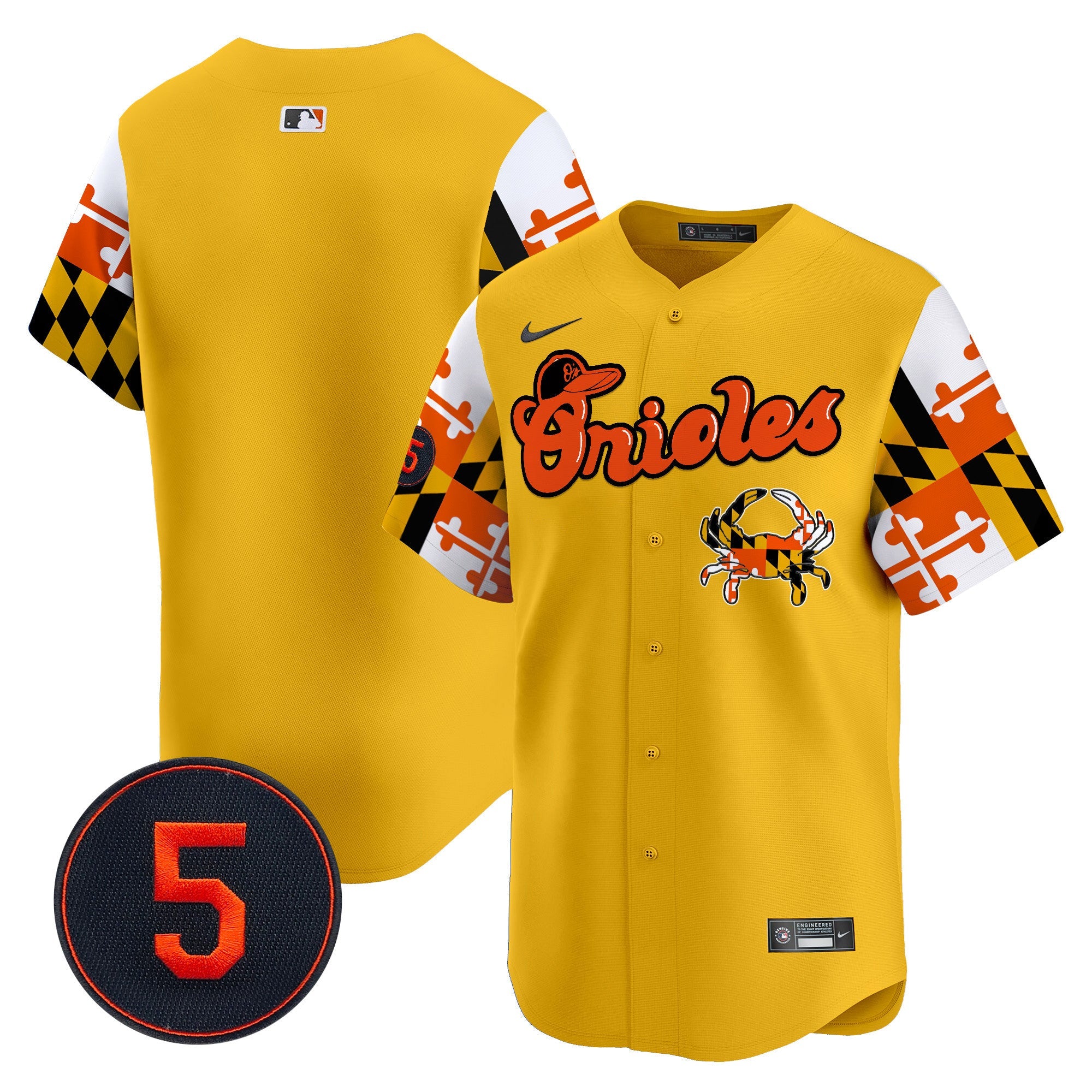 Men’s Baltimore Robinson Patch Vapor Premier Limited Jersey V7