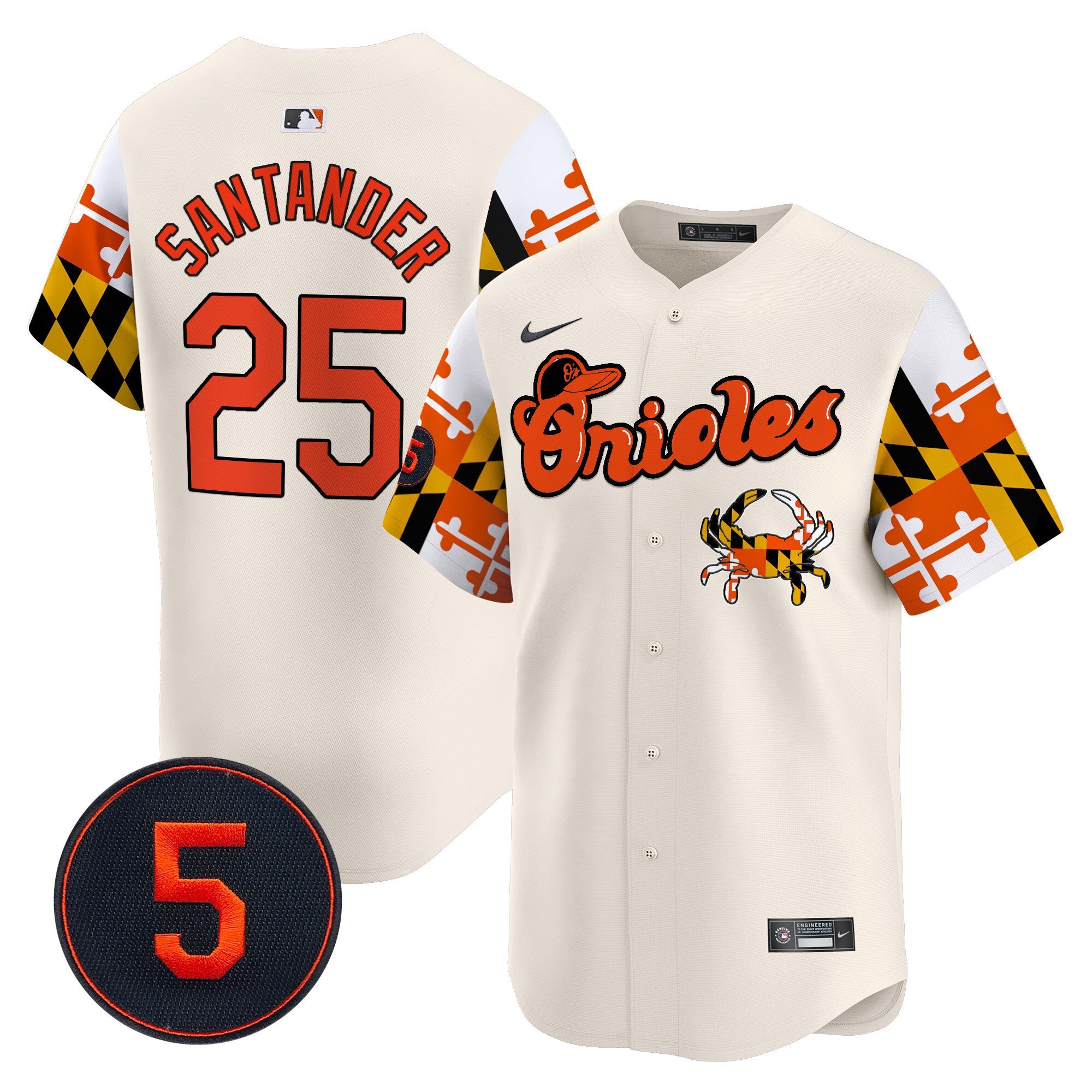 Men’s Baltimore Robinson Patch Vapor Premier Limited Jersey V7