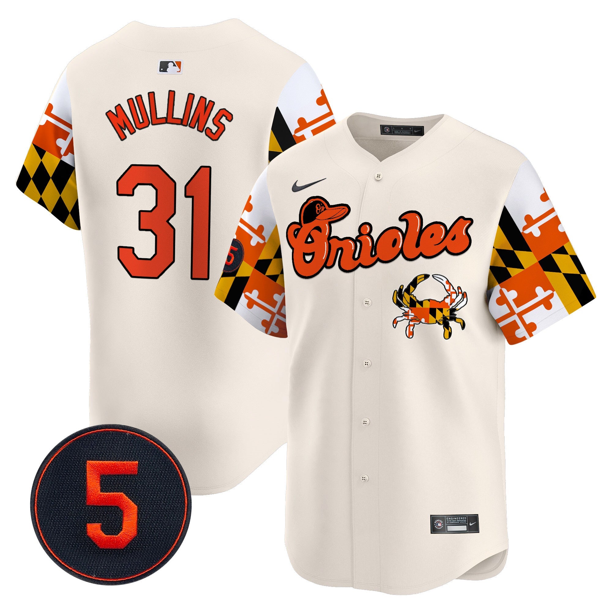 Men’s Baltimore Robinson Patch Vapor Premier Limited Jersey V7