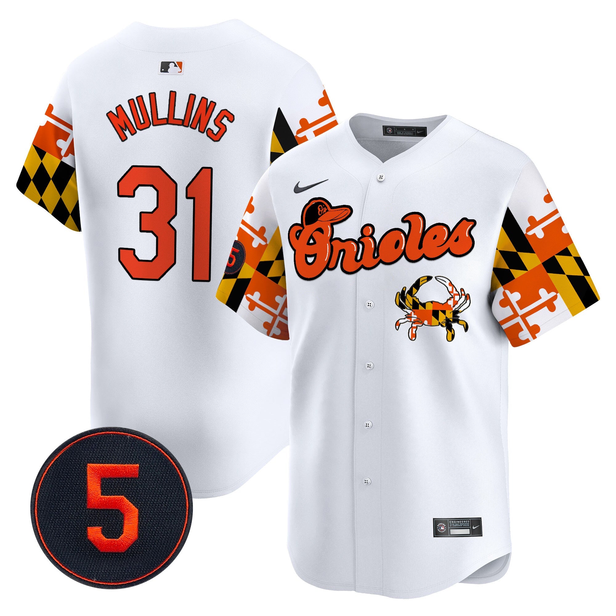 Men’s Baltimore Robinson Patch Vapor Premier Limited Jersey V7