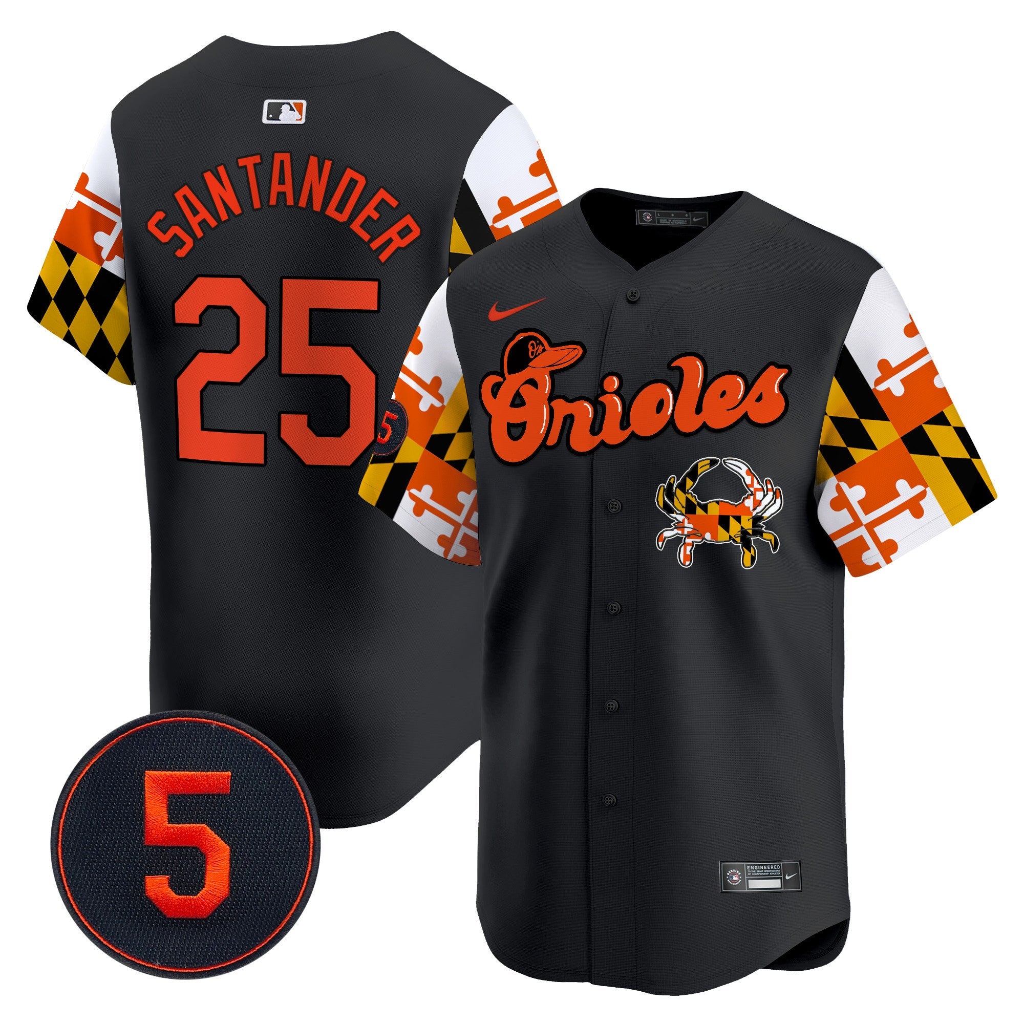 Men’s Baltimore Robinson Patch Vapor Premier Limited Jersey V7