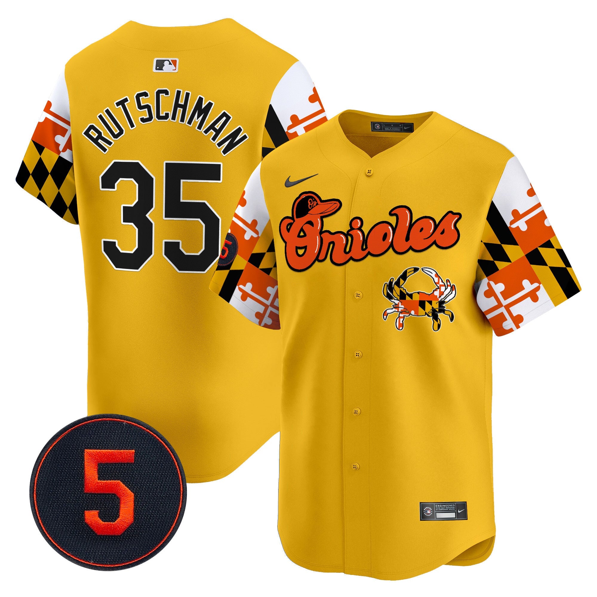 Men’s Baltimore Robinson Patch Vapor Premier Limited Jersey V7