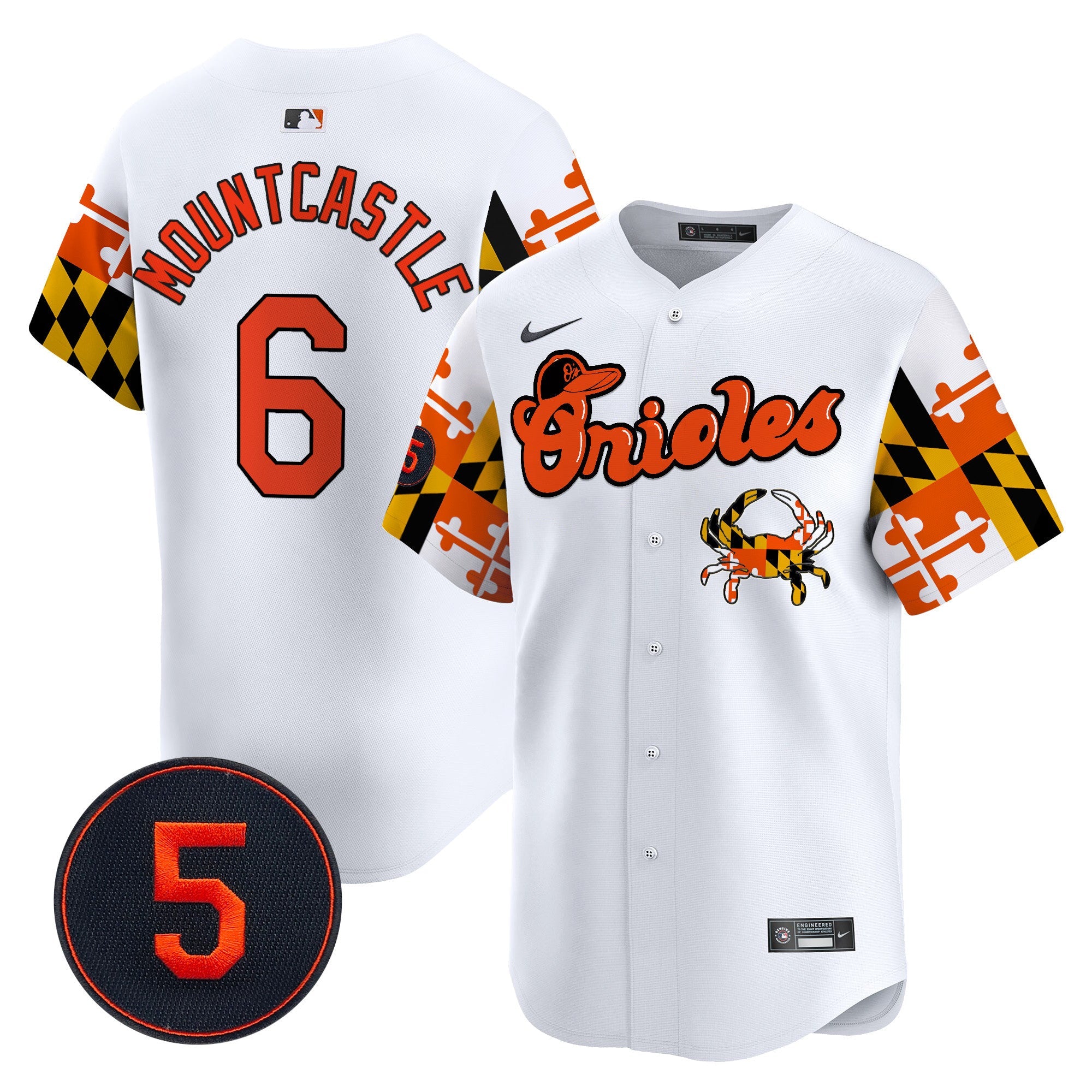 Men’s Baltimore Robinson Patch Vapor Premier Limited Jersey V7