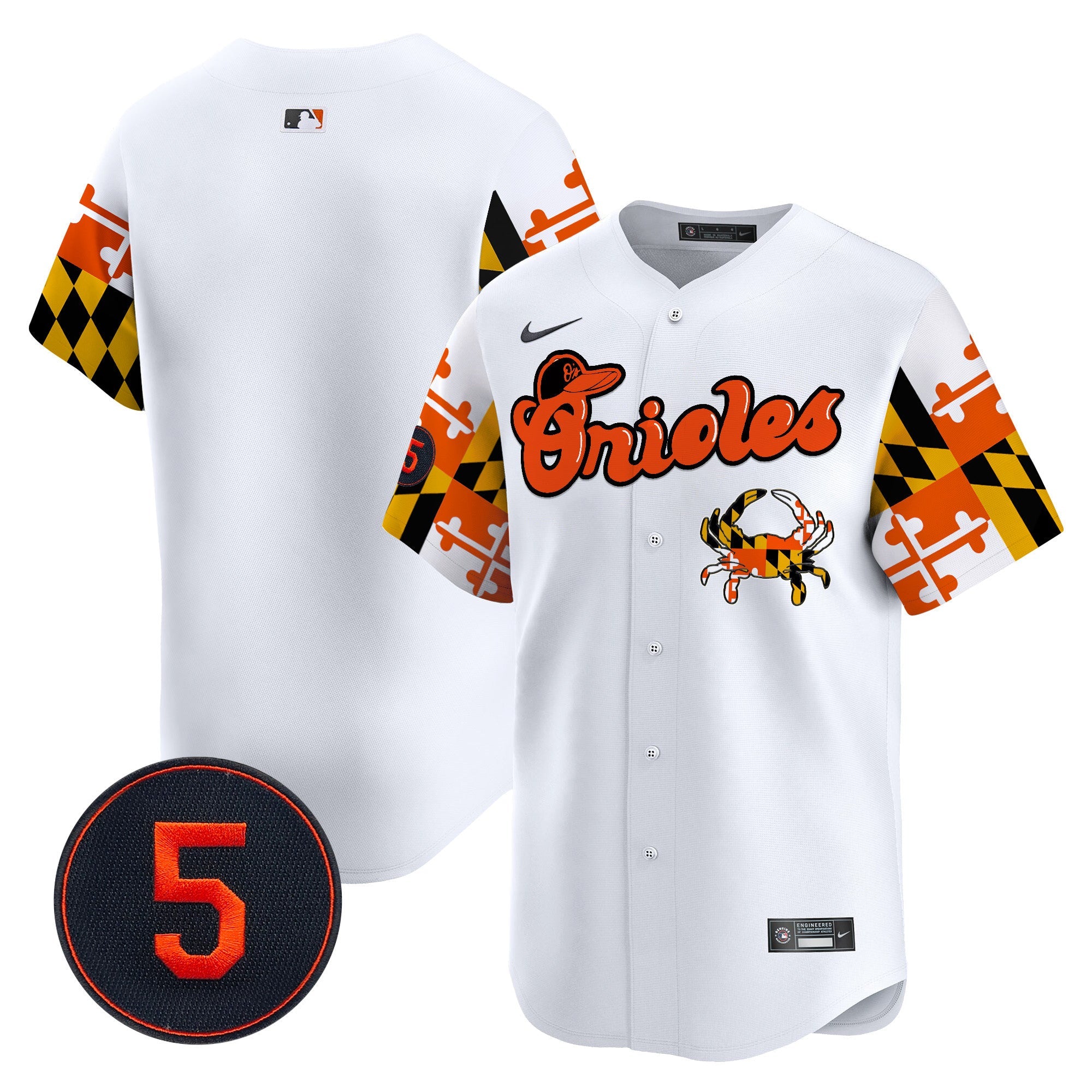 Men’s Baltimore Robinson Patch Vapor Premier Limited Jersey V7