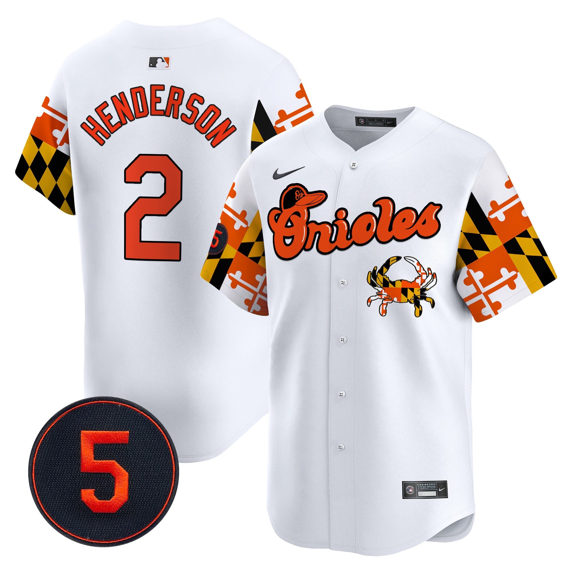 Men’s Baltimore Robinson Patch Vapor Premier Limited Jersey V7