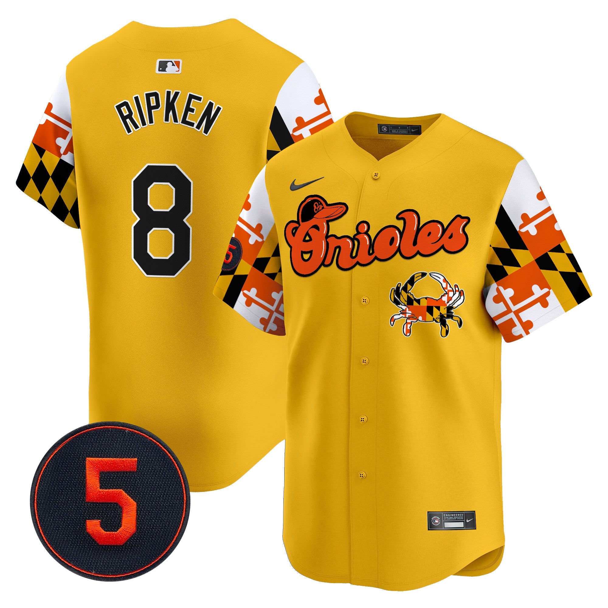 Men’s Baltimore Robinson Patch Vapor Premier Limited Jersey V7