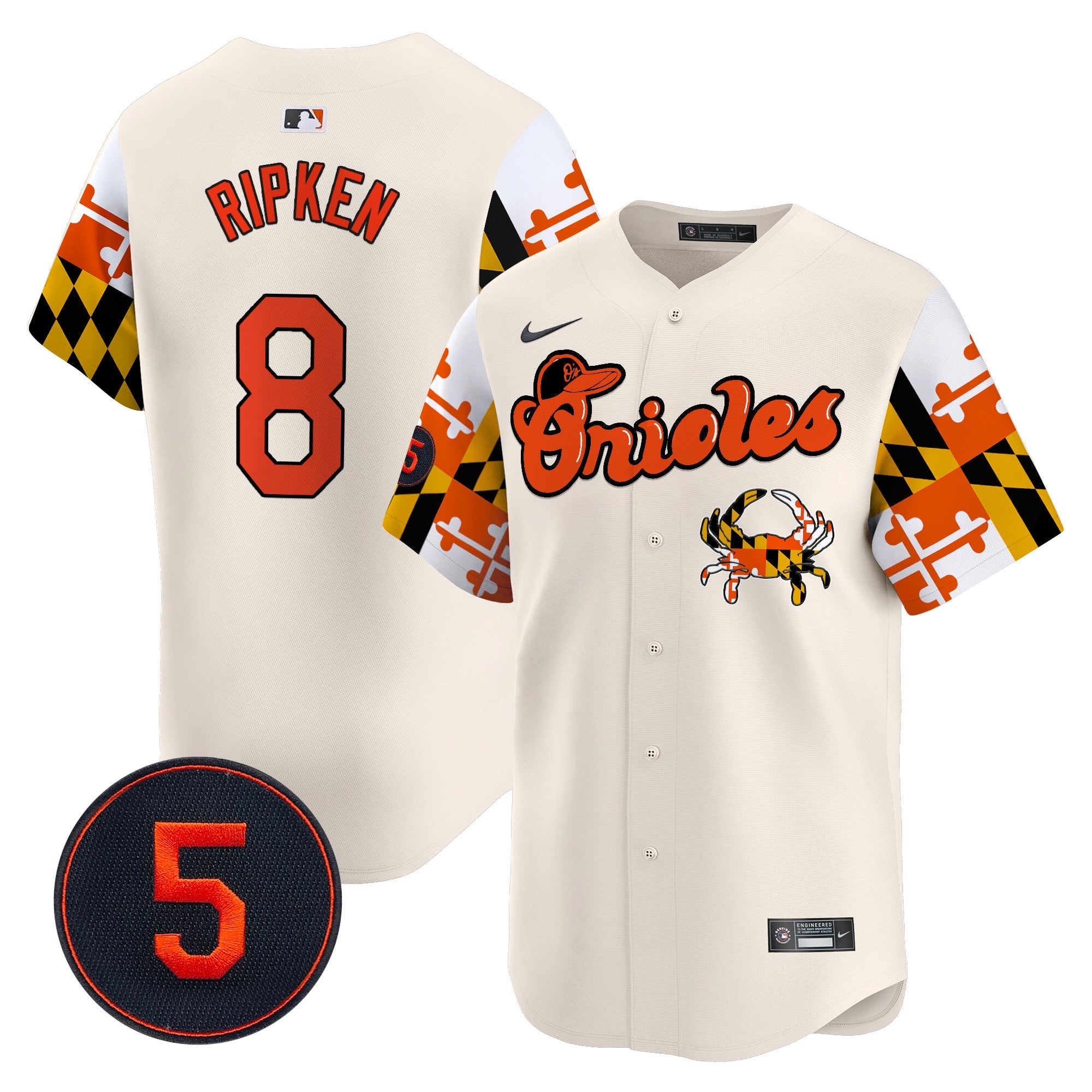 Men’s Baltimore Robinson Patch Vapor Premier Limited Jersey V7